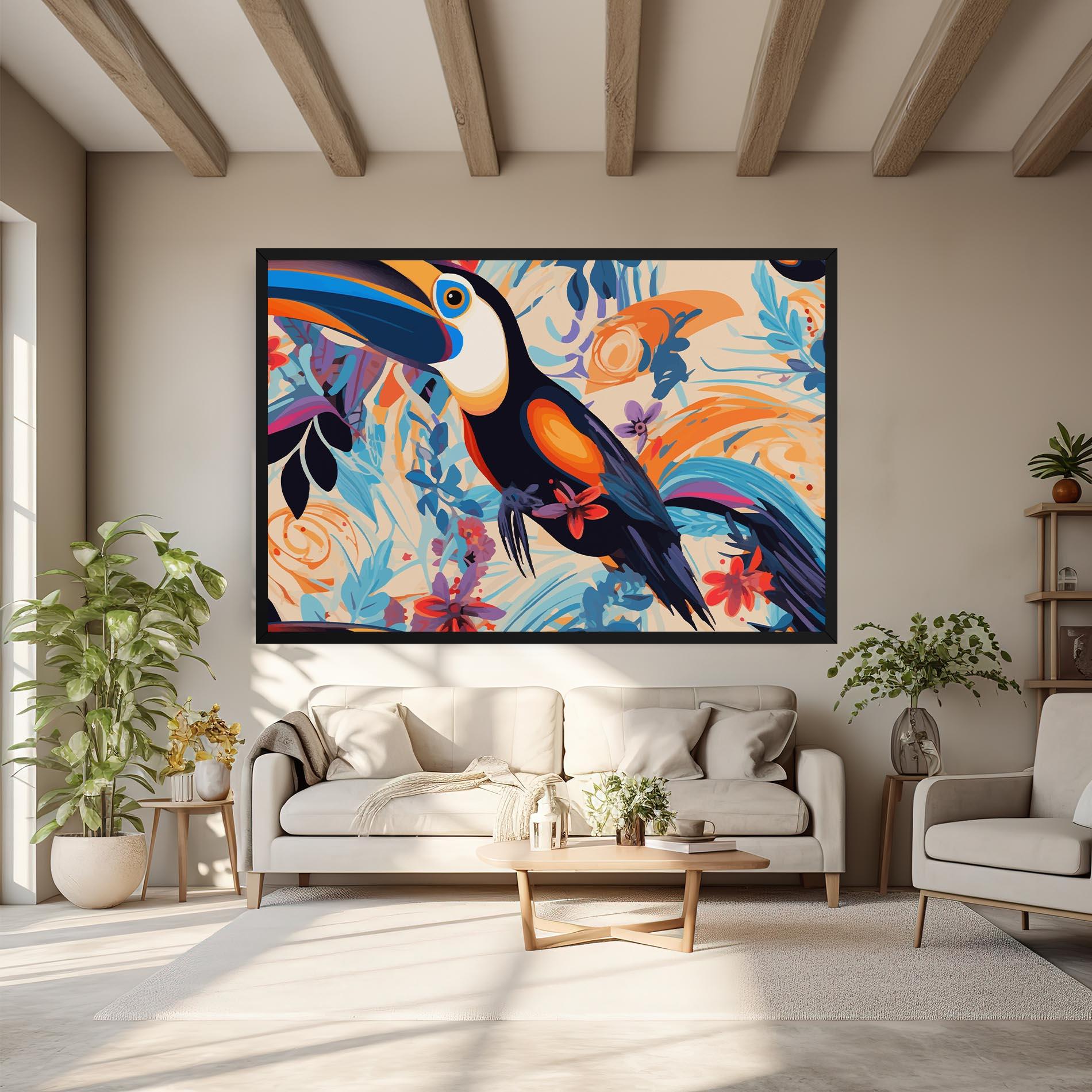 Vászonkép Colorful Toucan mockup 6