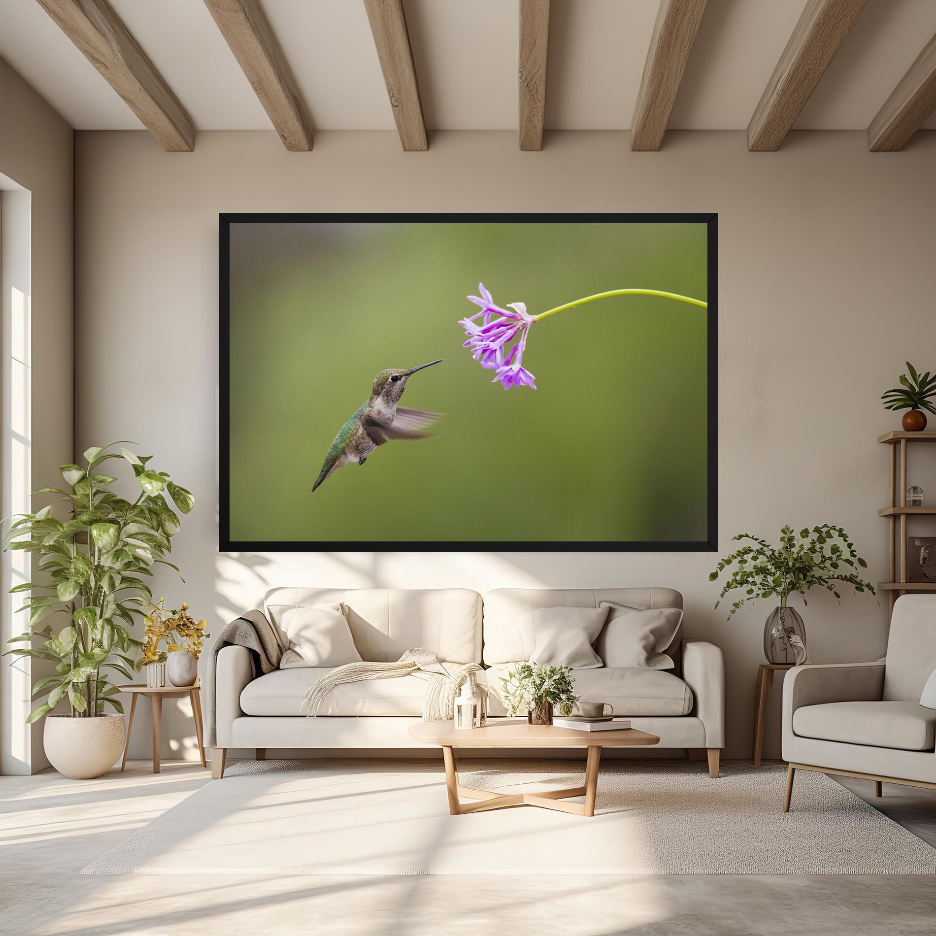 Vászonkép Cute Hummingbird mockup 6