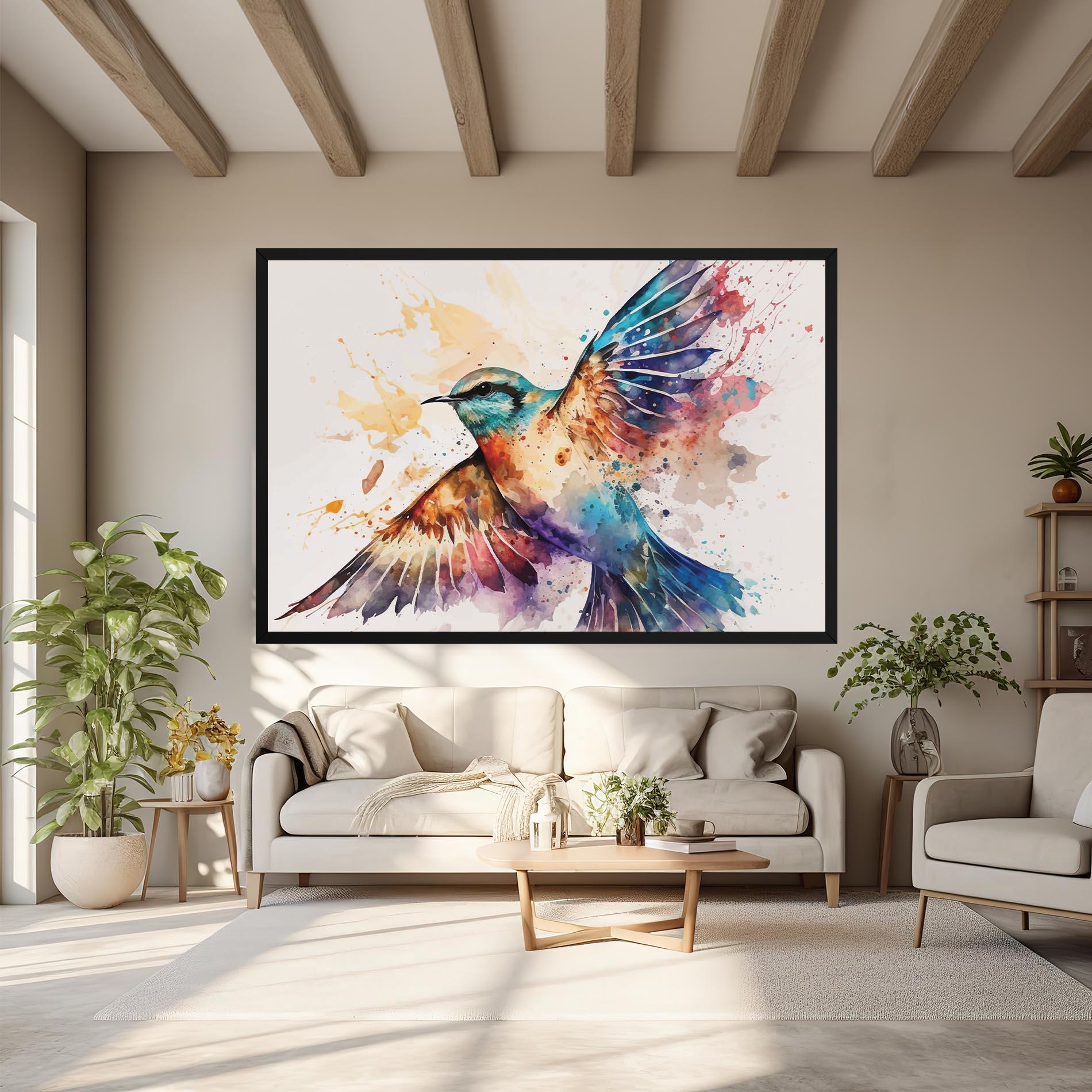 Vászonkép Painted Wings Bird mockup 6