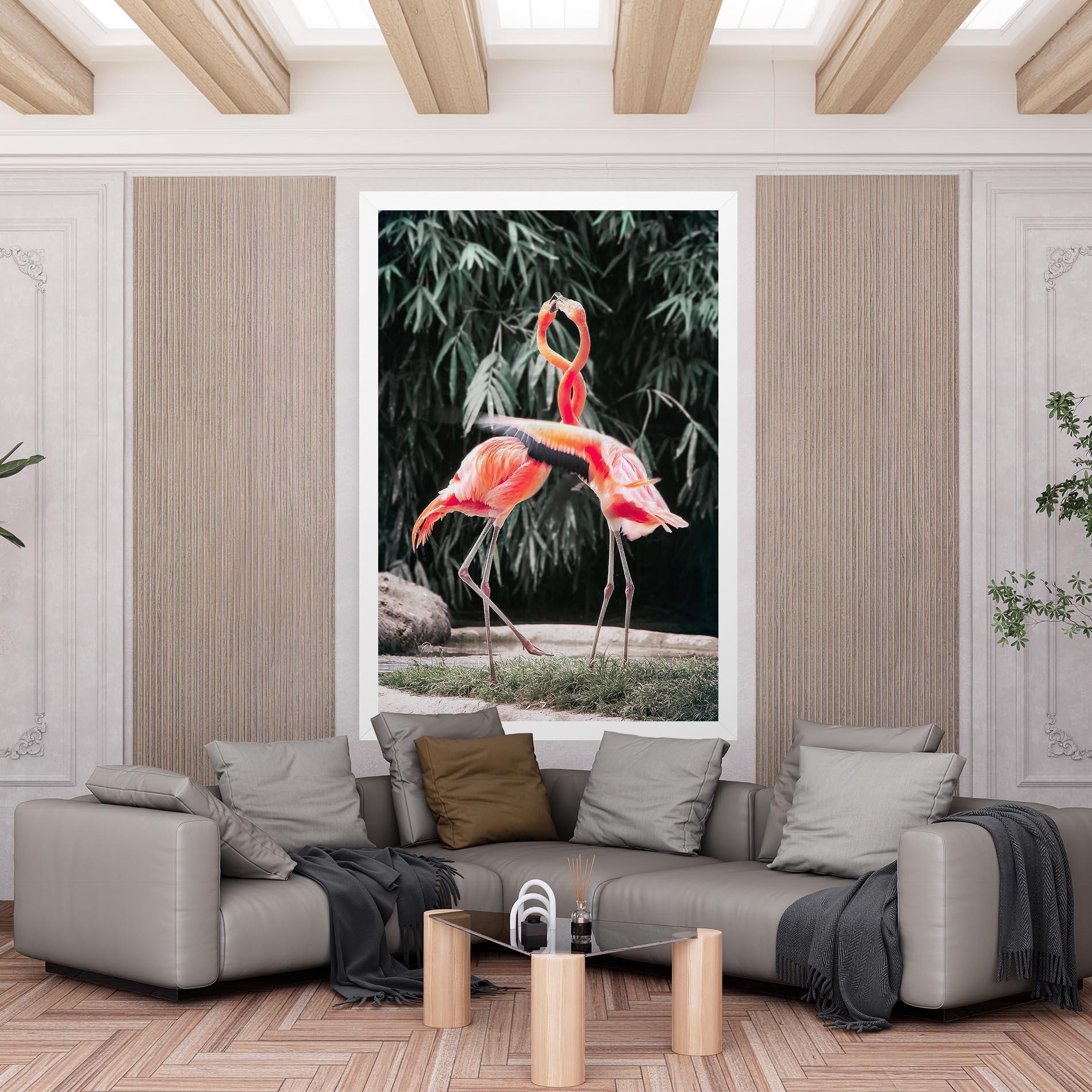 Vászonkép Flamingo Love mockup 6