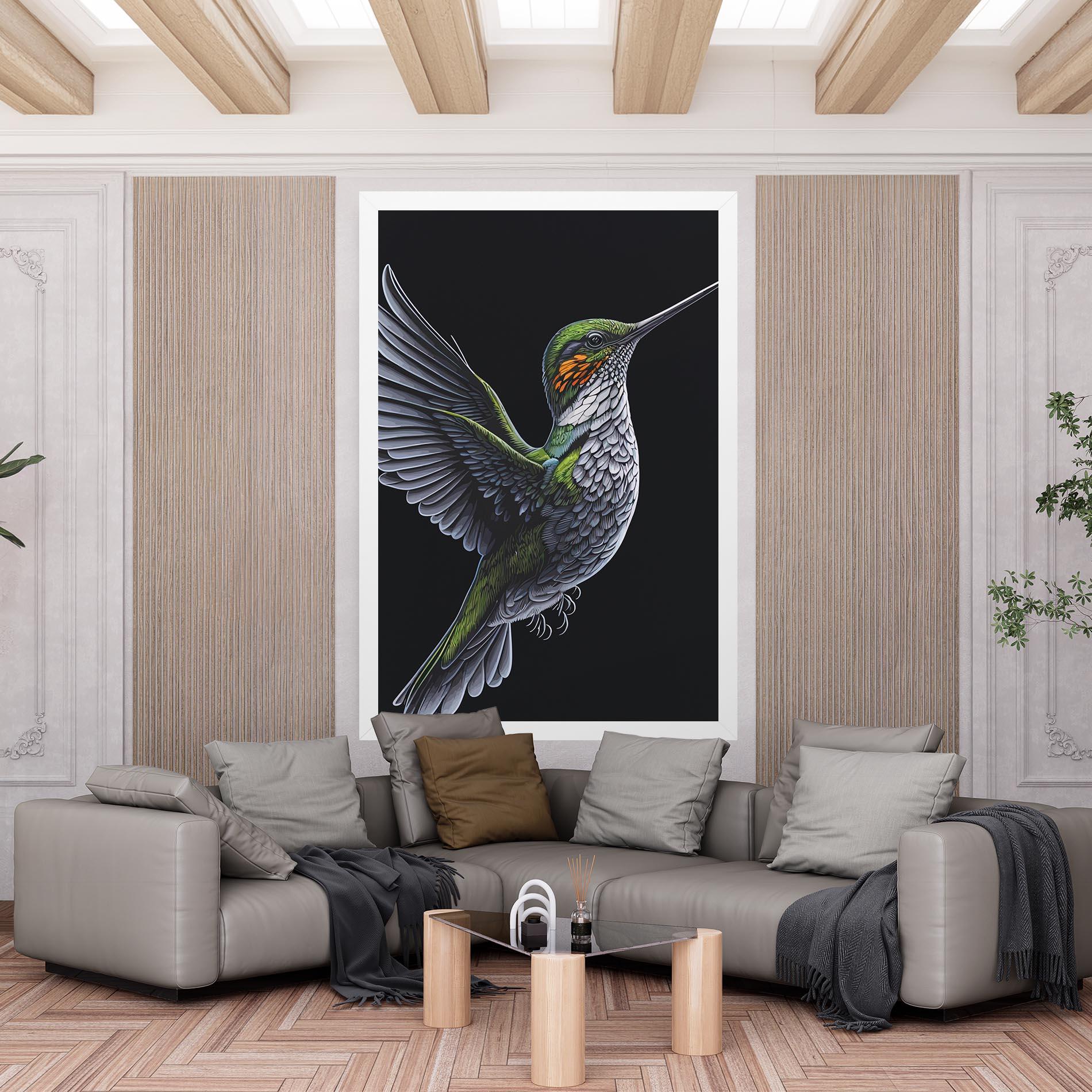 Vászonkép Hummingbird mockup 6