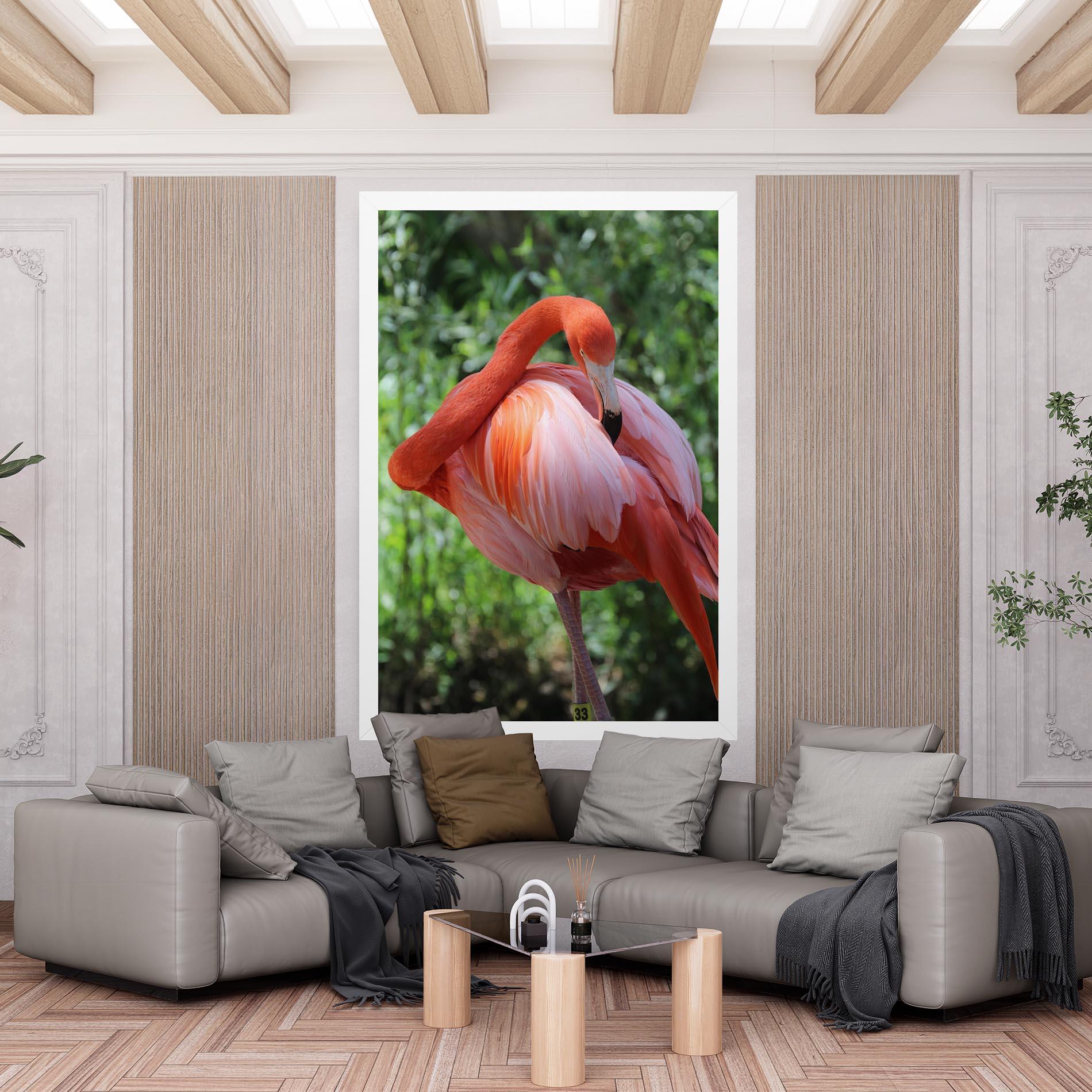 Vászonkép Red Flamingo mockup 6