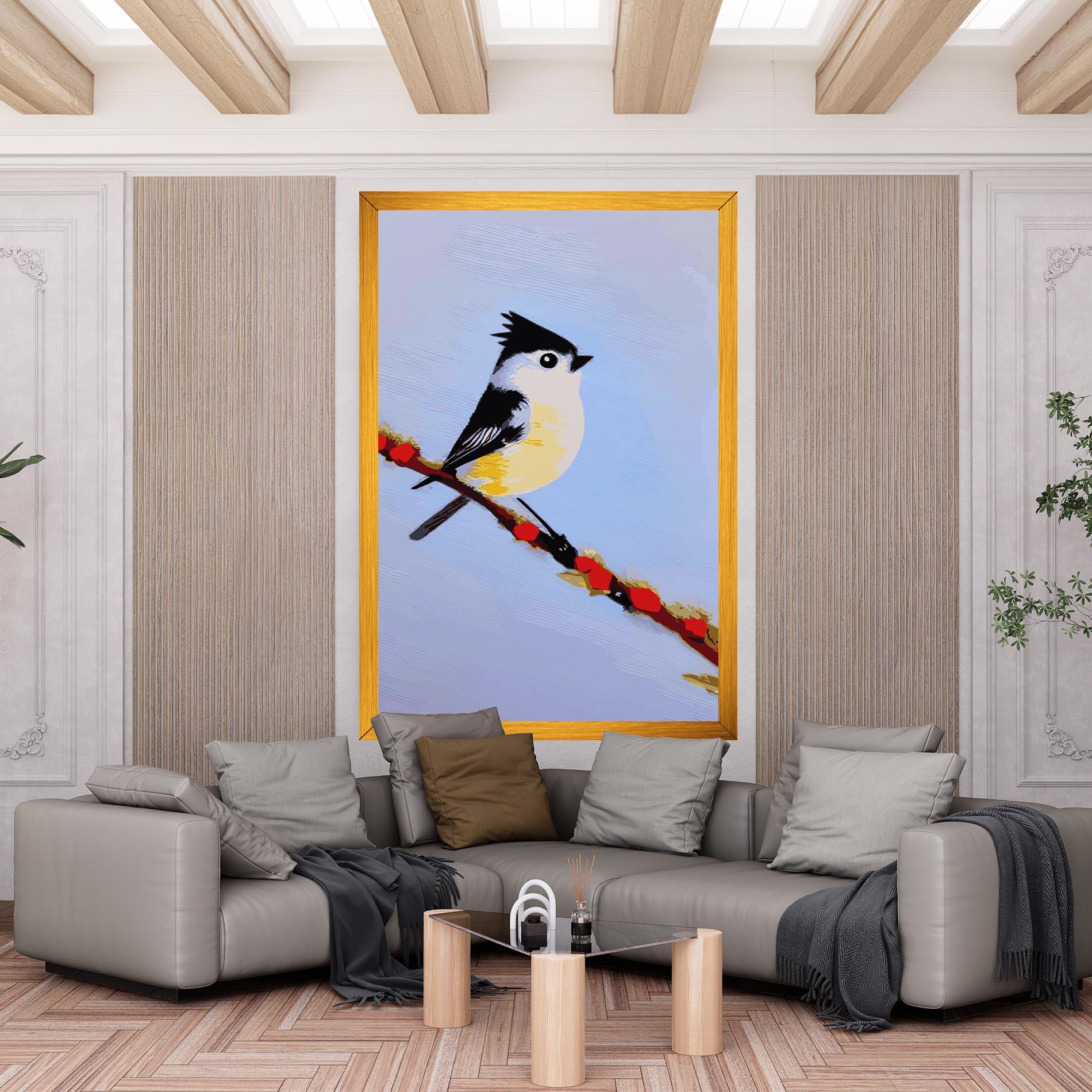 Vászonkép Bird Painting mockup 6