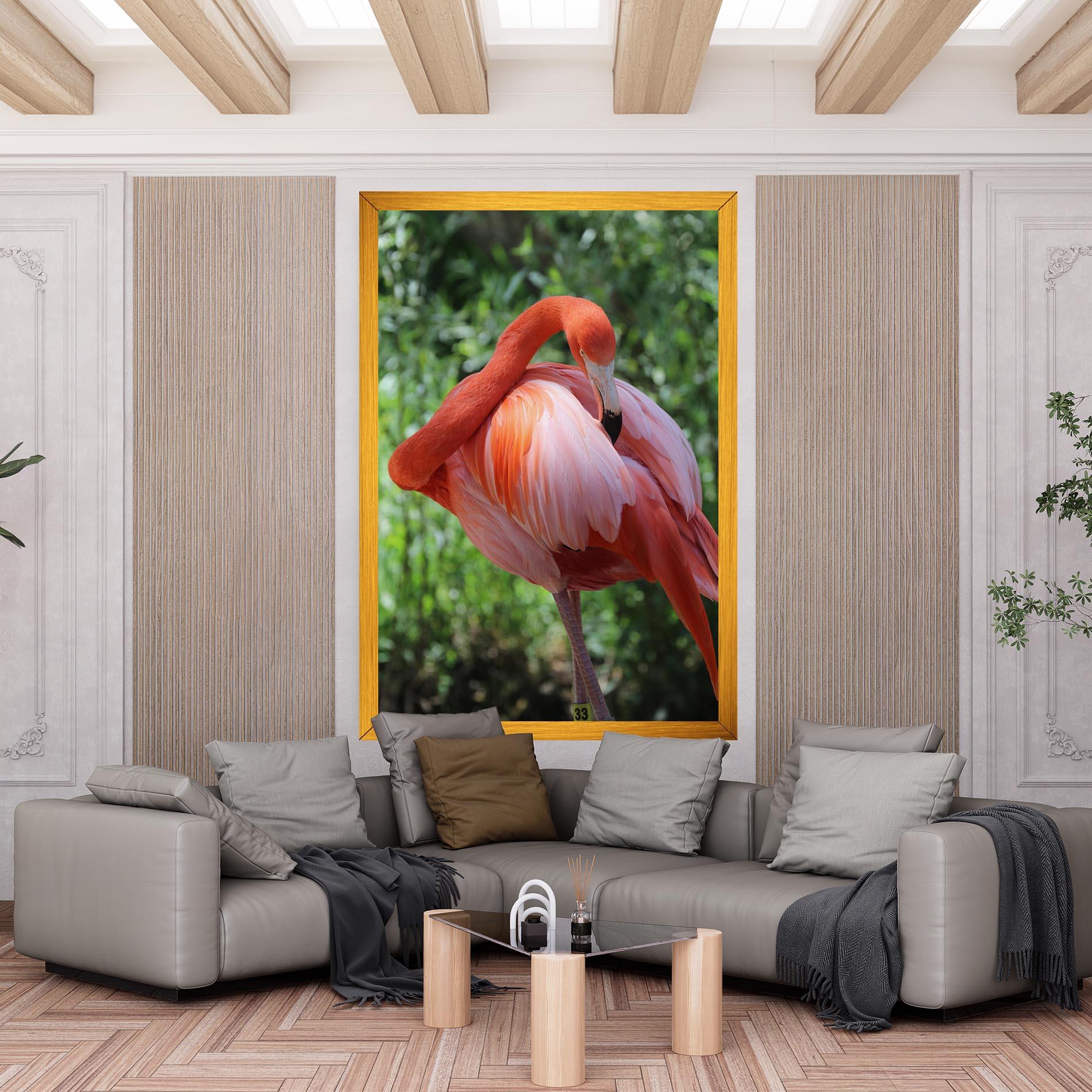 Vászonkép Red Flamingo mockup 6