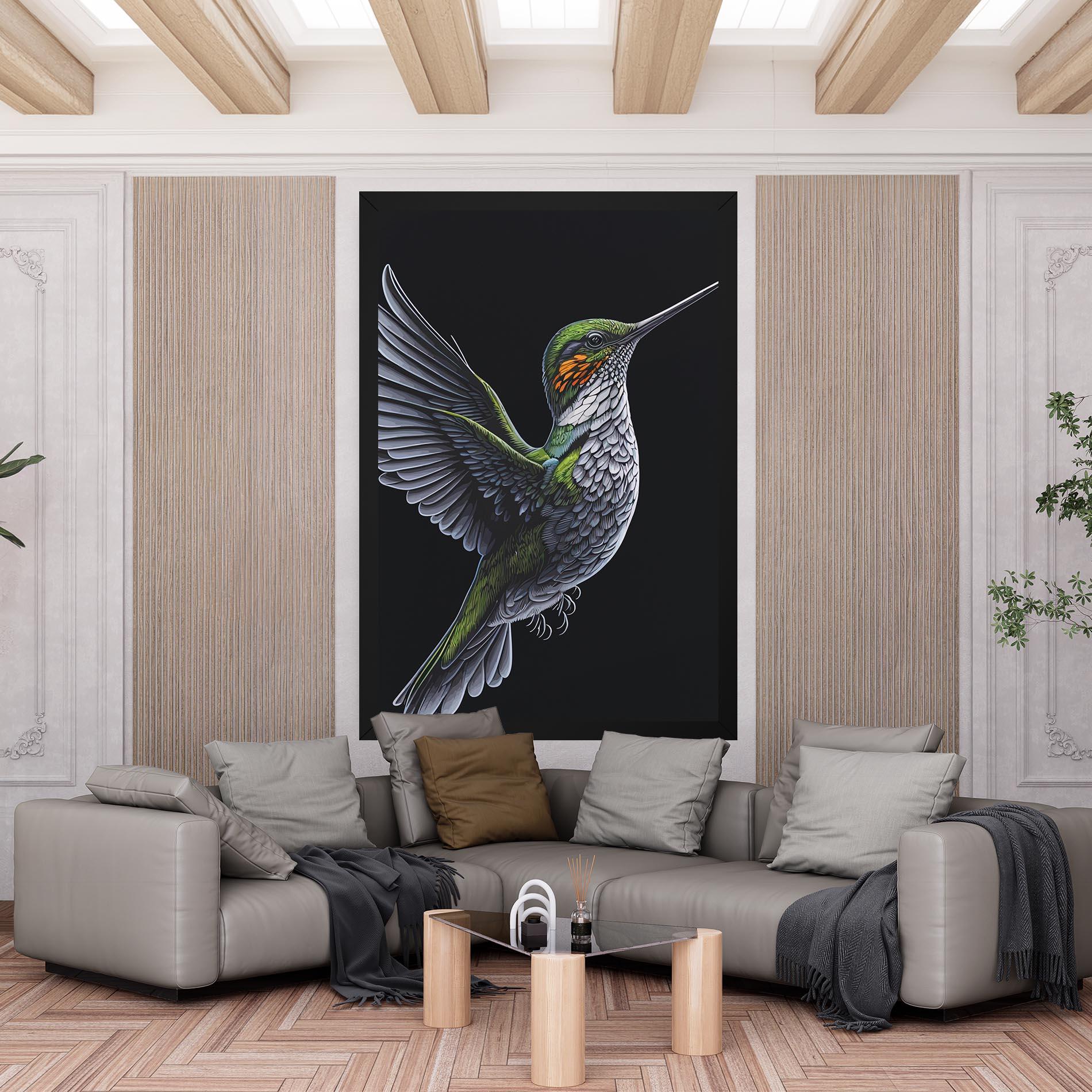 Vászonkép Hummingbird mockup 6