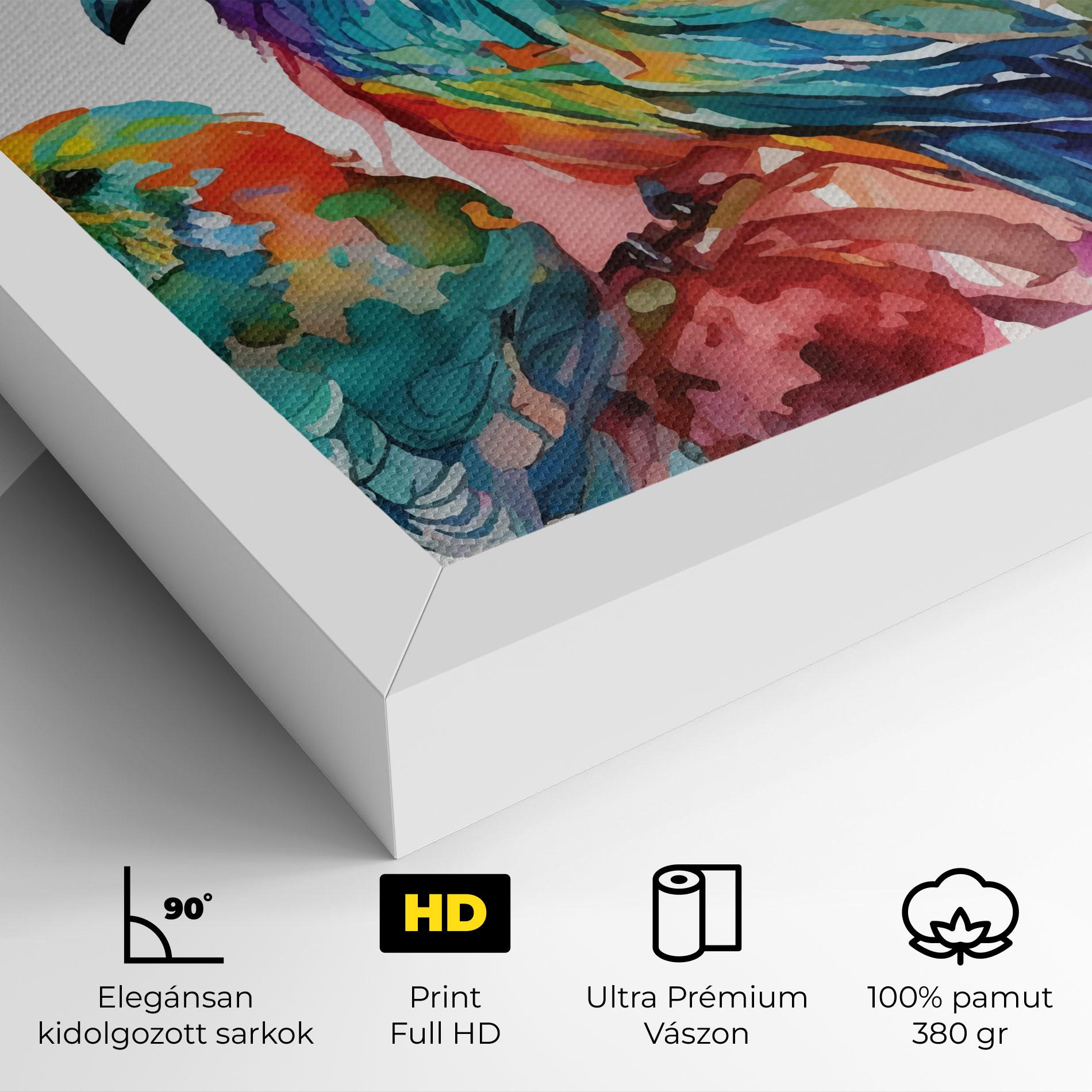 Vászonkép Colorful Birds mockup 4
