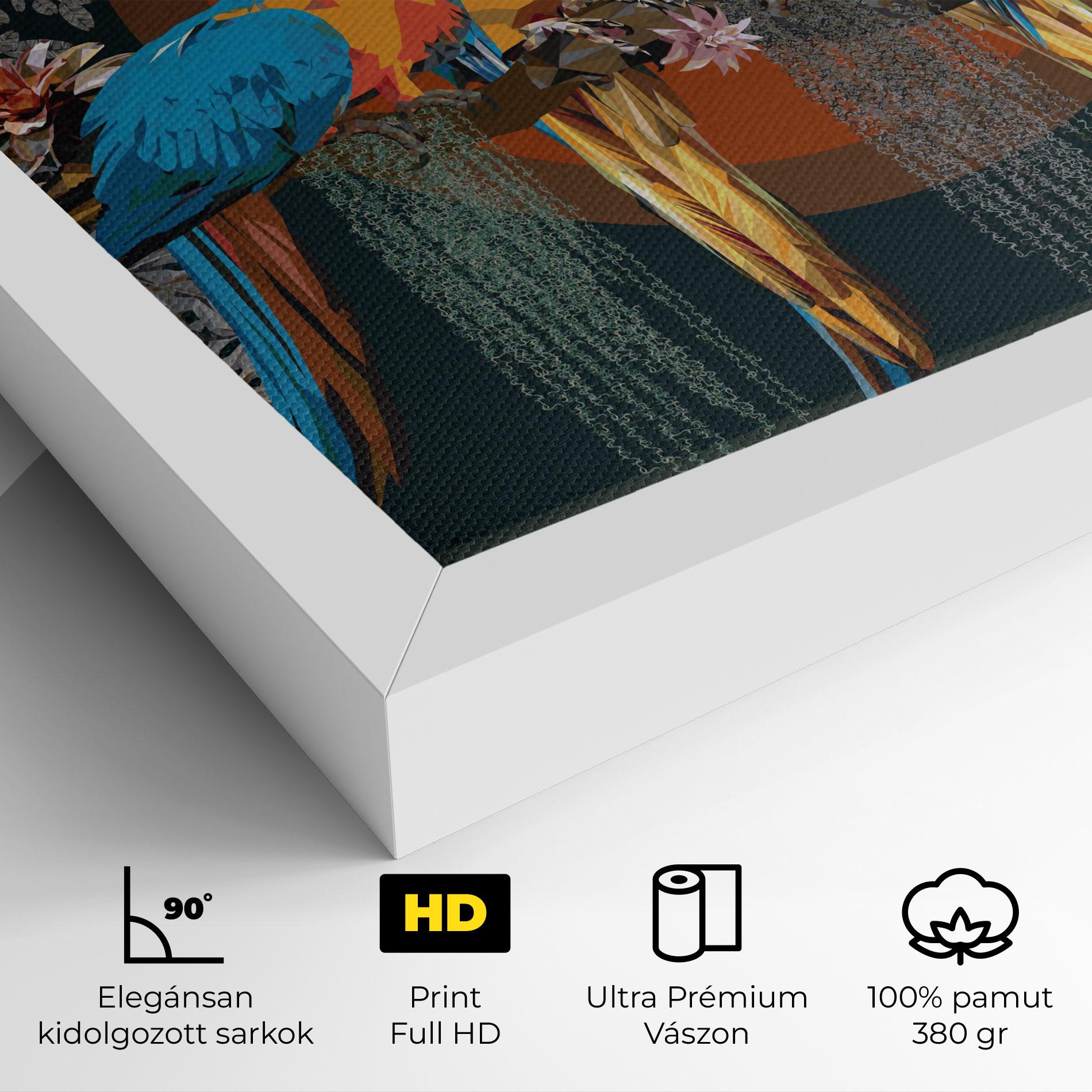 Vászonkép Parrot Couples mockup 4