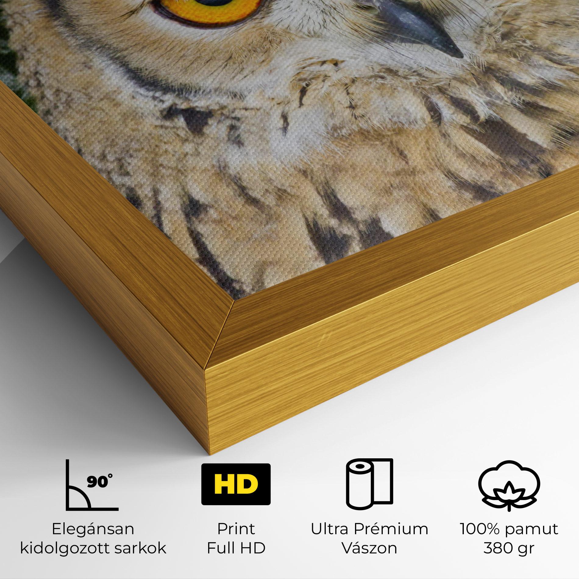 Vászonkép Angry Owl mockup 4