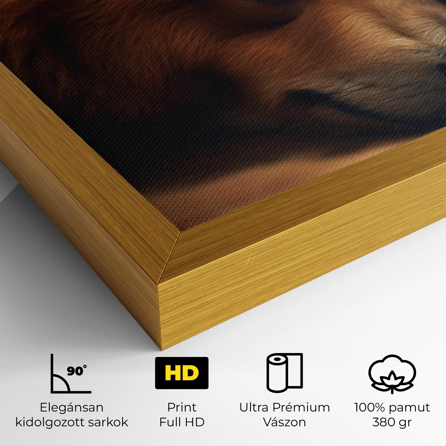 Vászonkép Bear With Eagle mockup 4