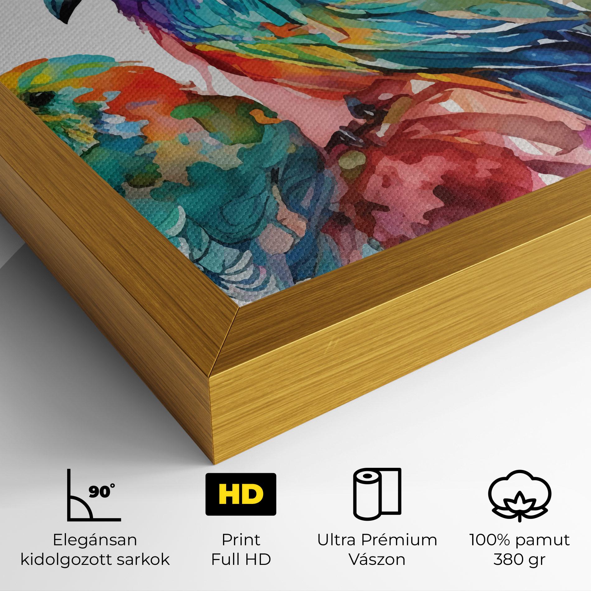 Vászonkép Colorful Birds mockup 4