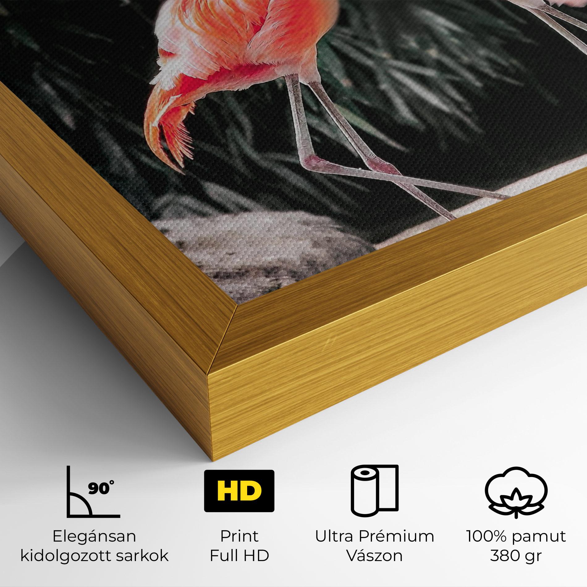 Vászonkép Flamingo Love mockup 4