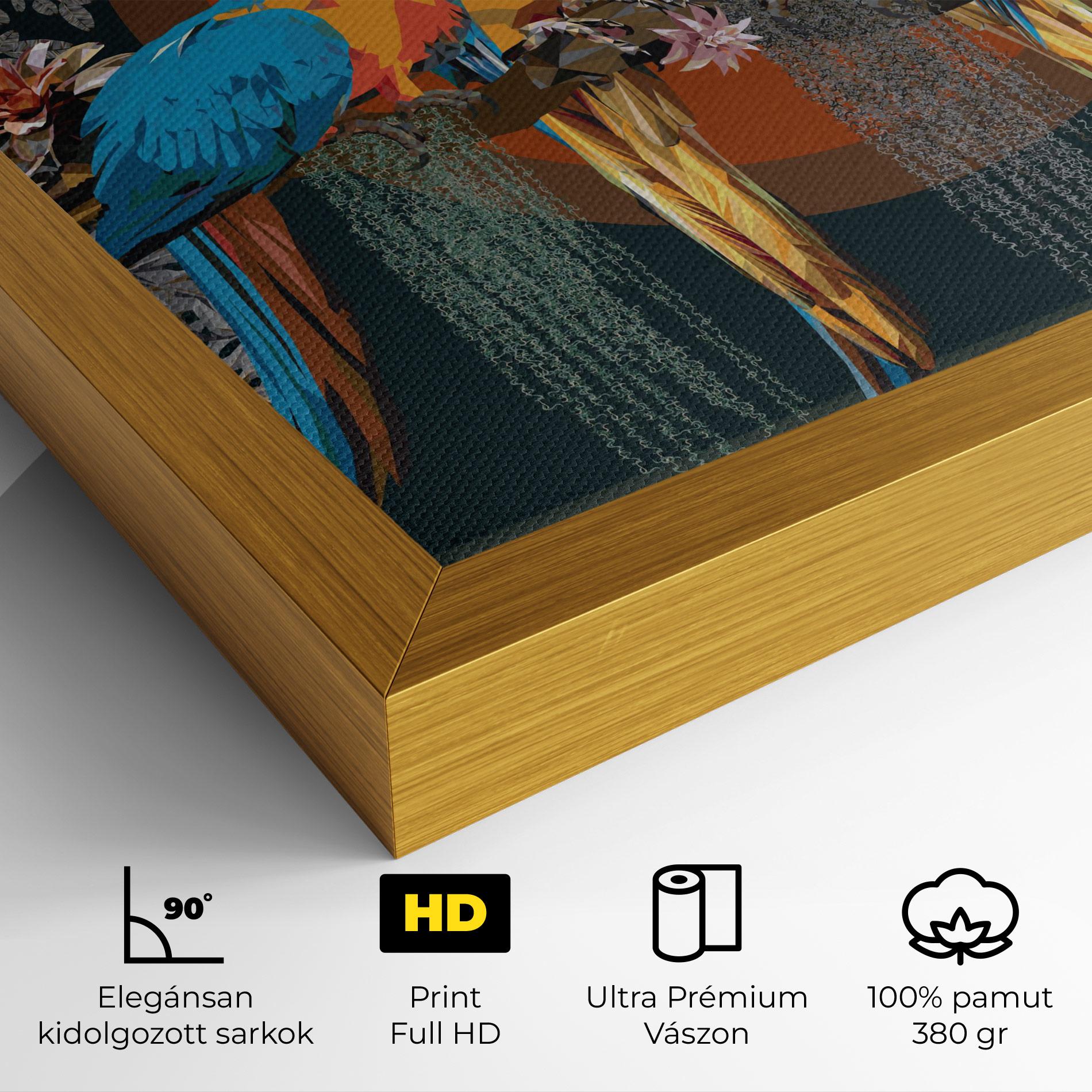 Vászonkép Parrot Couples mockup 4