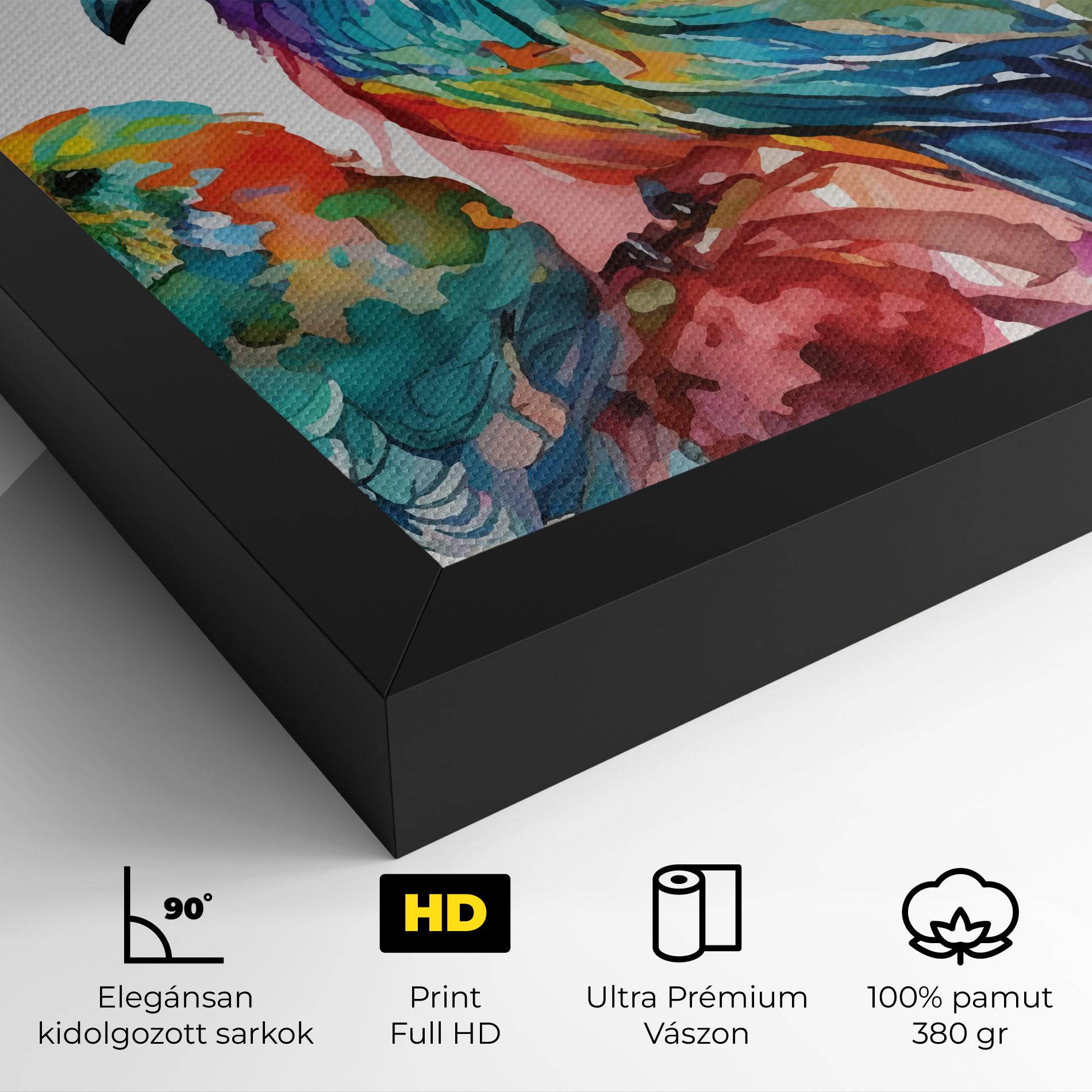 Vászonkép Colorful Birds mockup 4