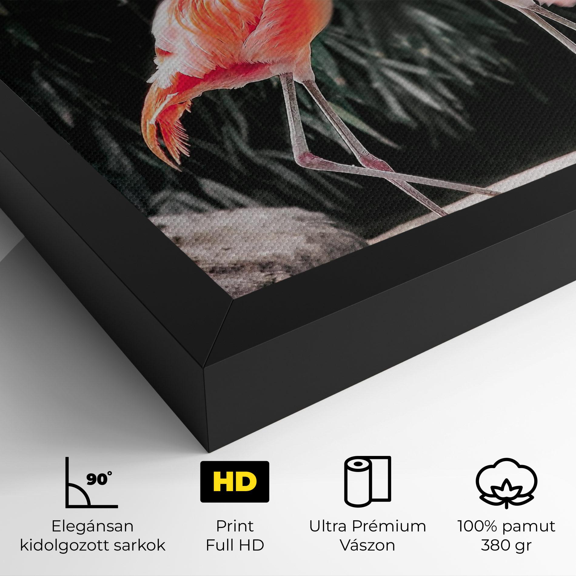 Vászonkép Flamingo Love mockup 4