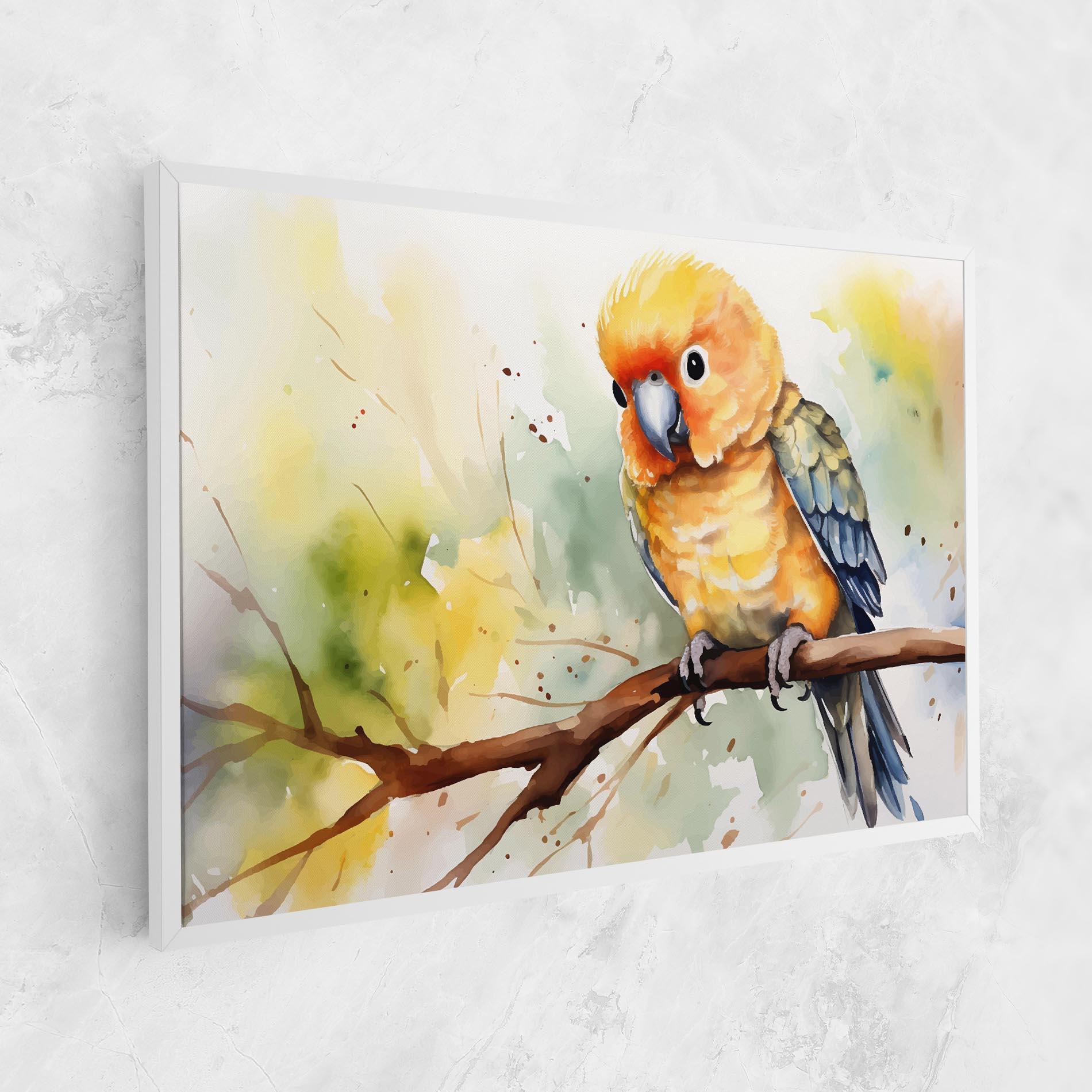 Vászonkép Cute Baby Parrot mockup 1
