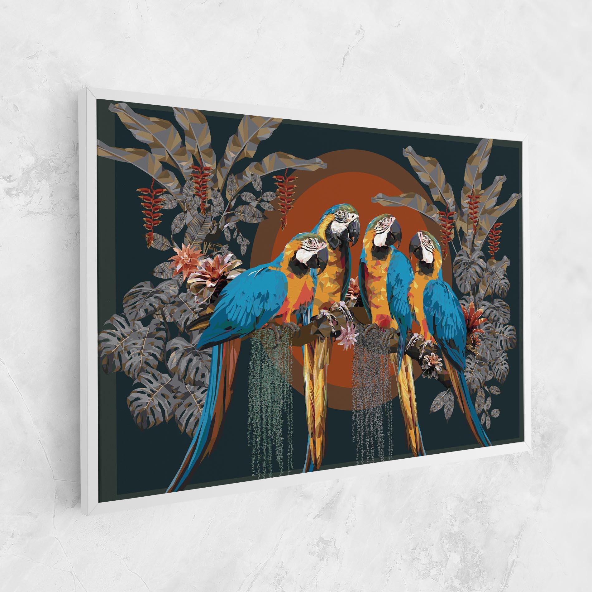 Vászonkép Parrot Couples mockup 1