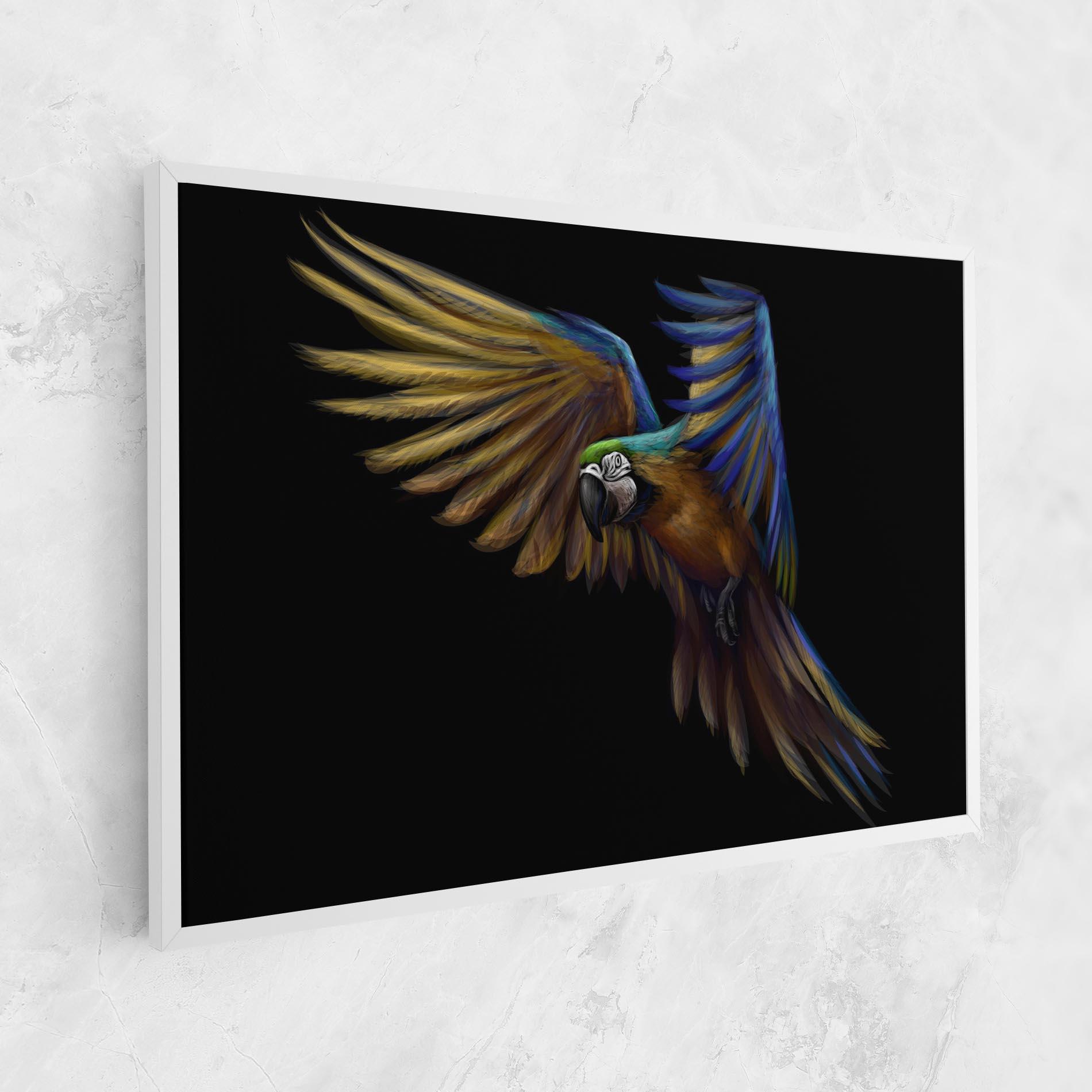 Vászonkép Parrot Flying mockup 1
