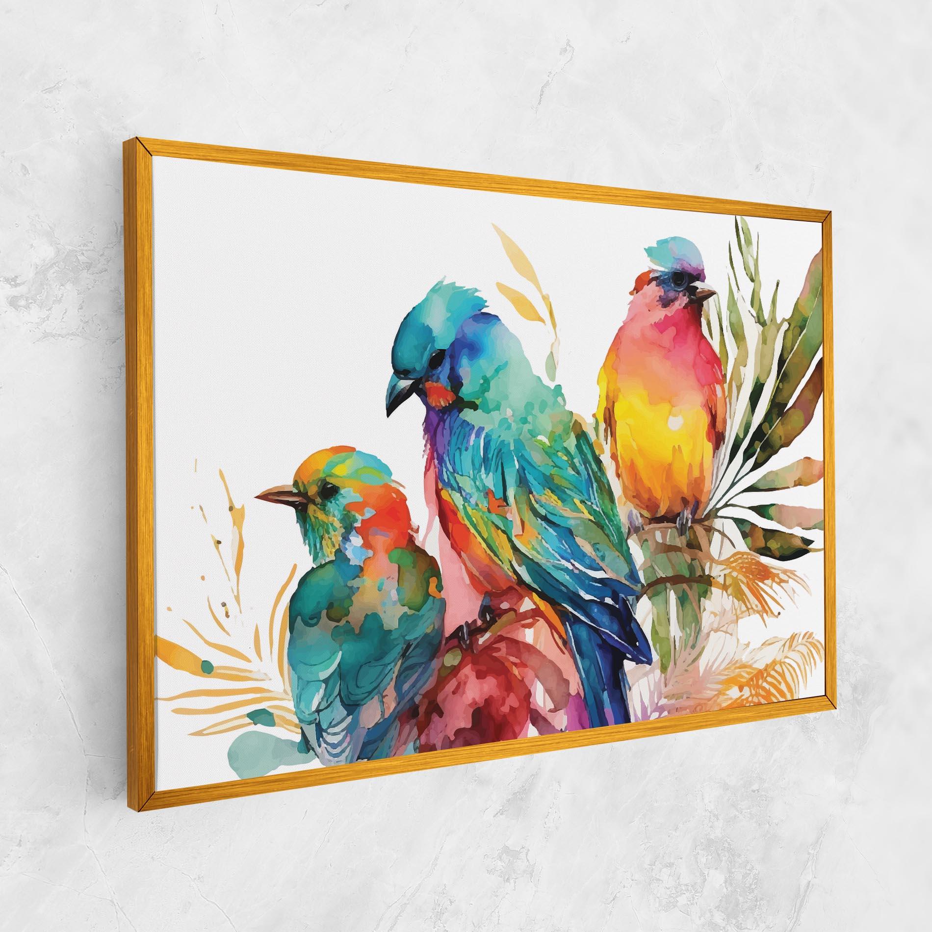 Vászonkép Colorful Birds mockup 1