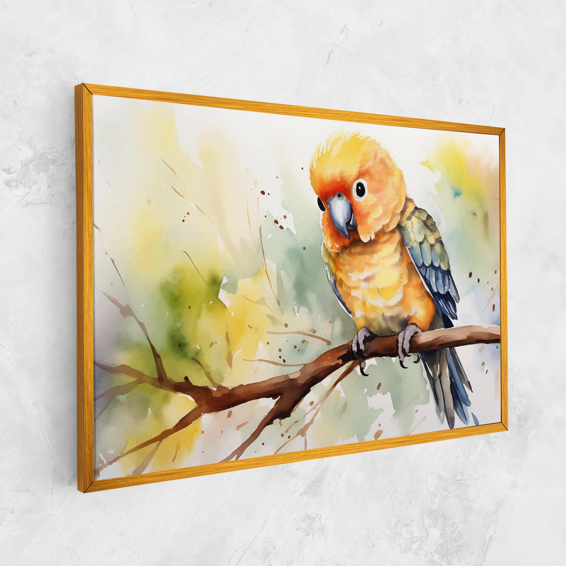 Vászonkép Cute Baby Parrot mockup 1
