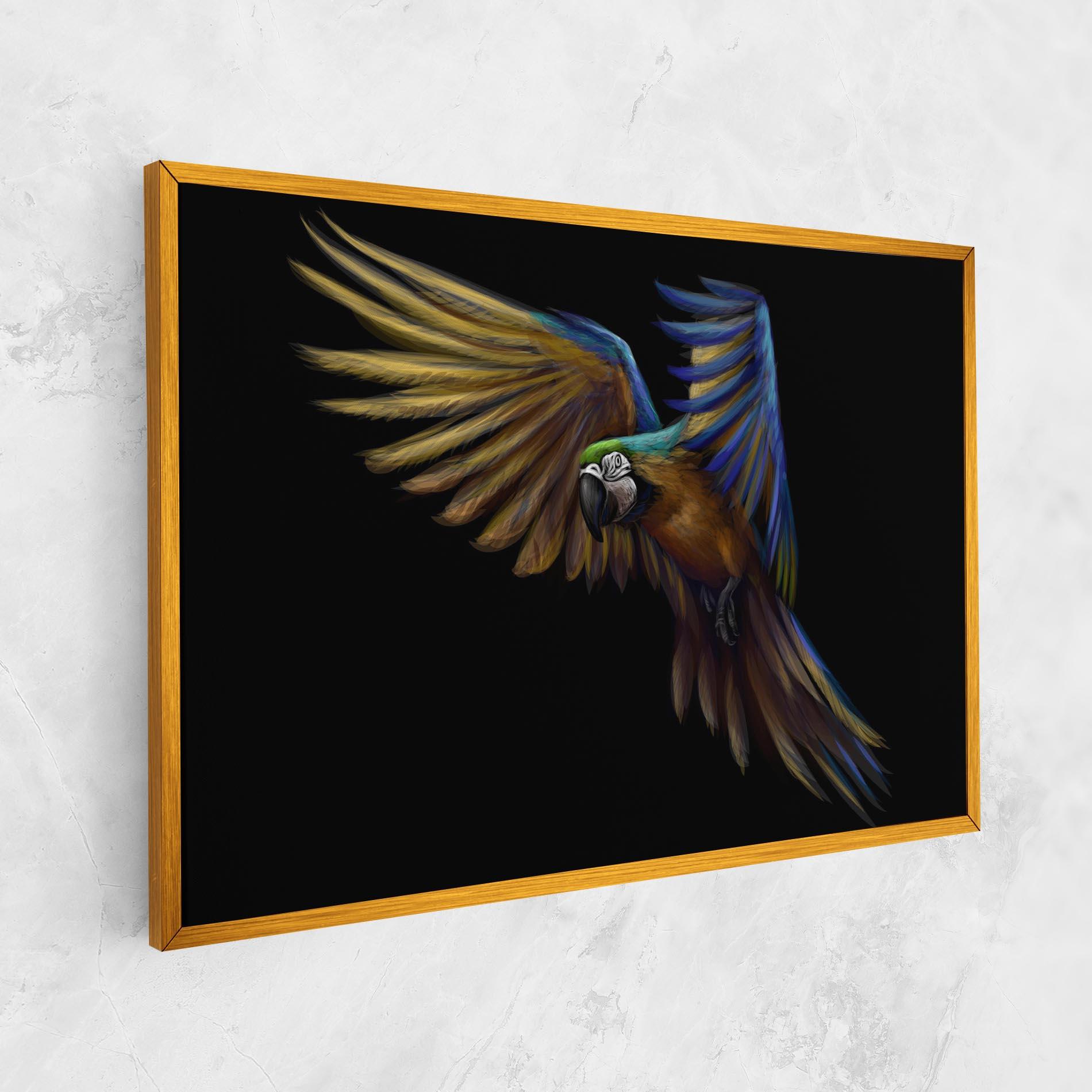 Vászonkép Parrot Flying mockup 1
