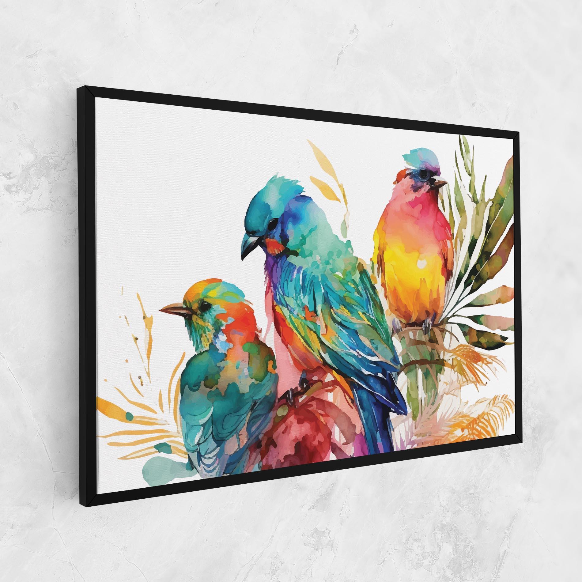 Vászonkép Colorful Birds mockup 1