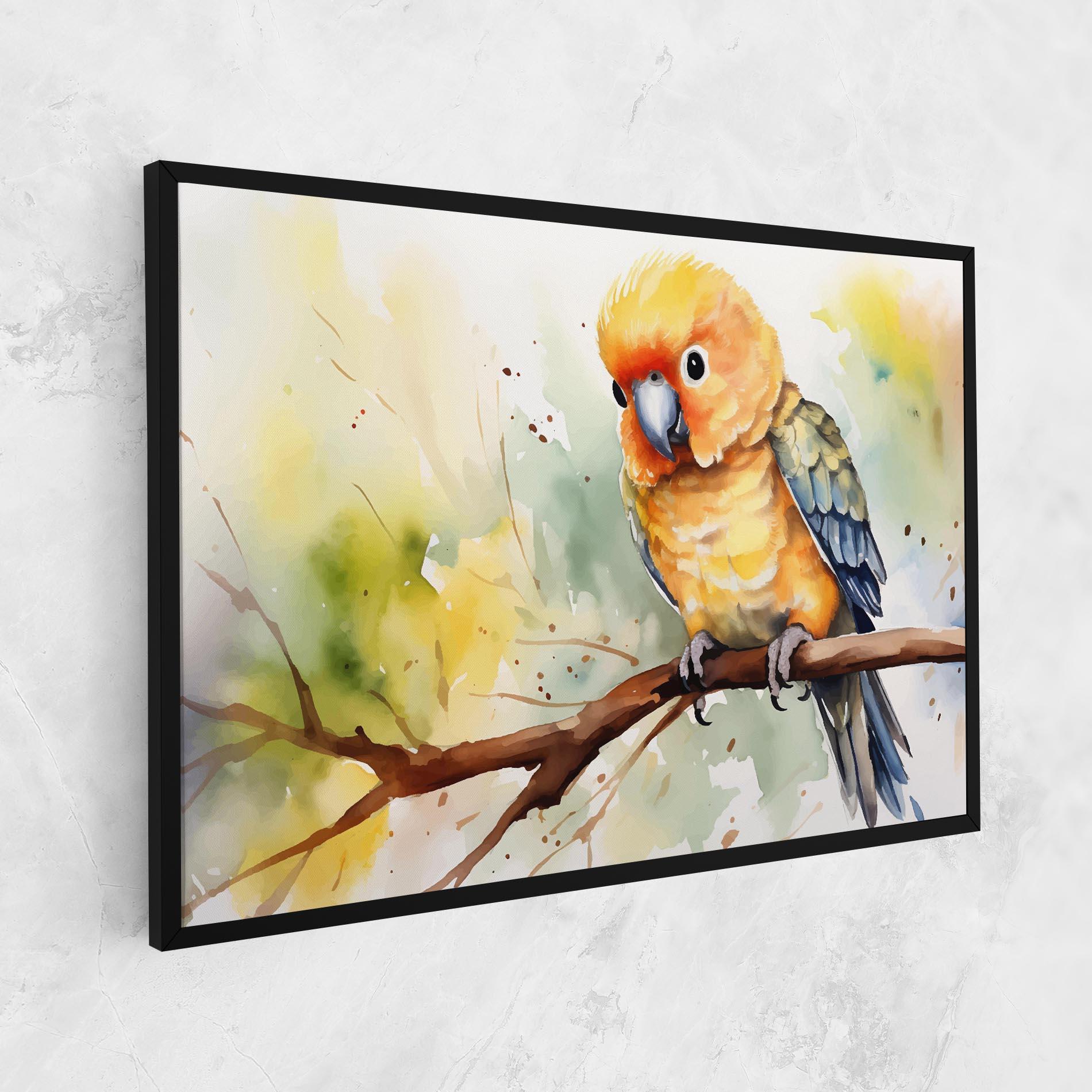 Vászonkép Cute Baby Parrot mockup 1