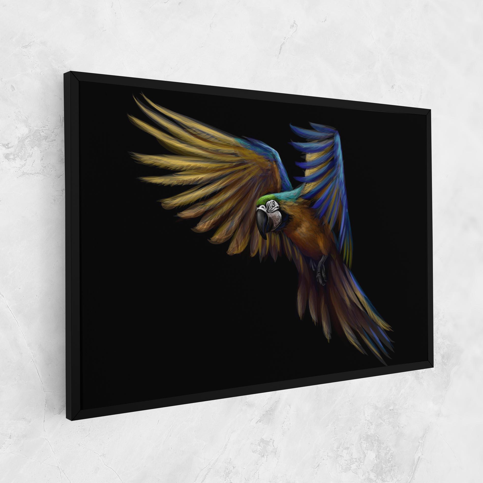 Vászonkép Parrot Flying mockup 1