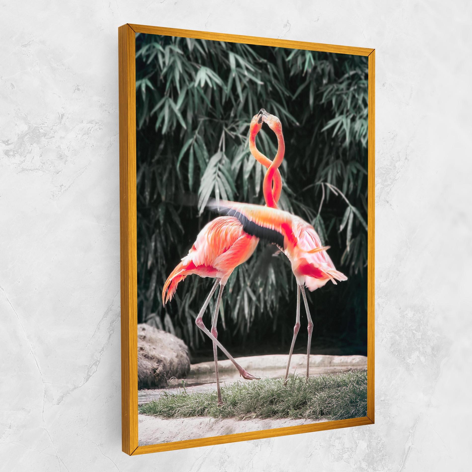 Vászonkép Flamingo Love mockup 1