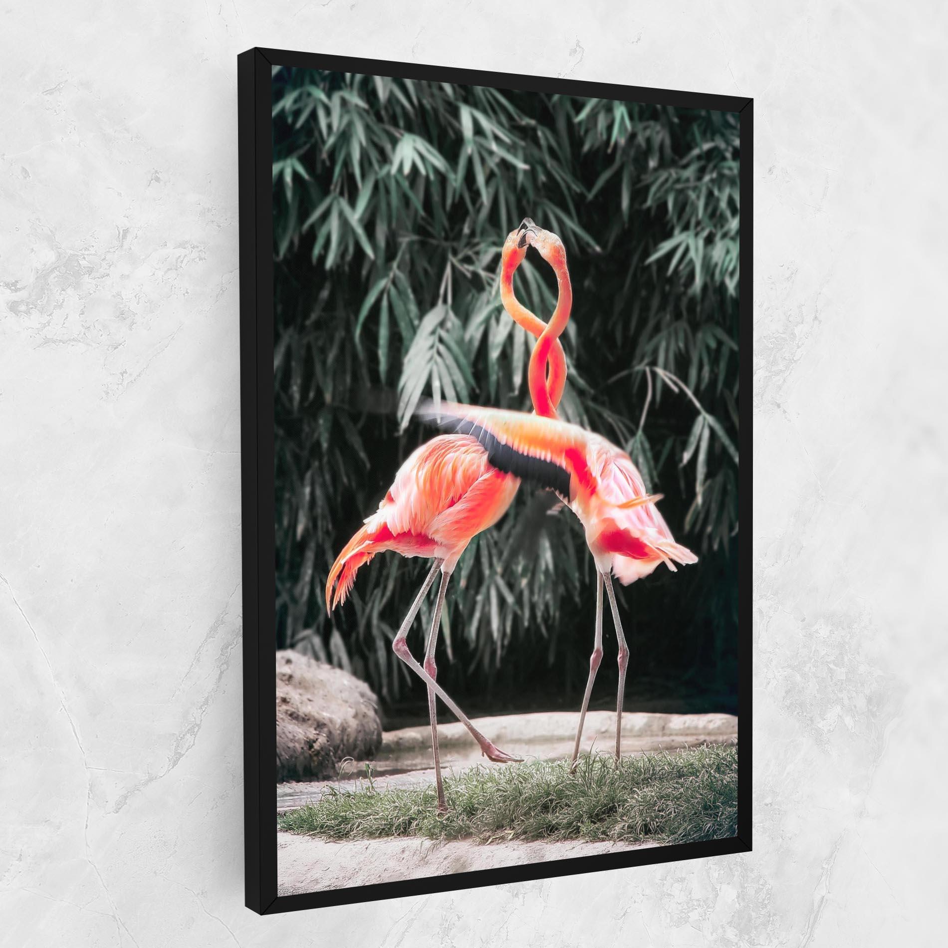 Vászonkép Flamingo Love mockup 1