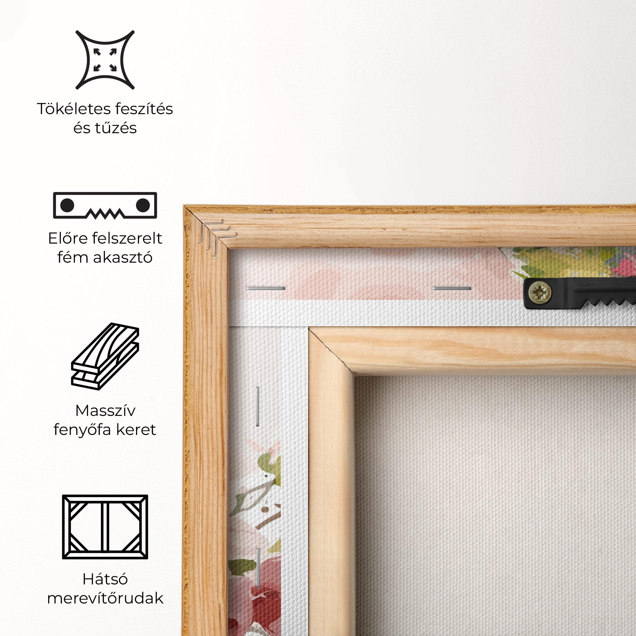 Vászonkép Beautiful Parrot mockup 5