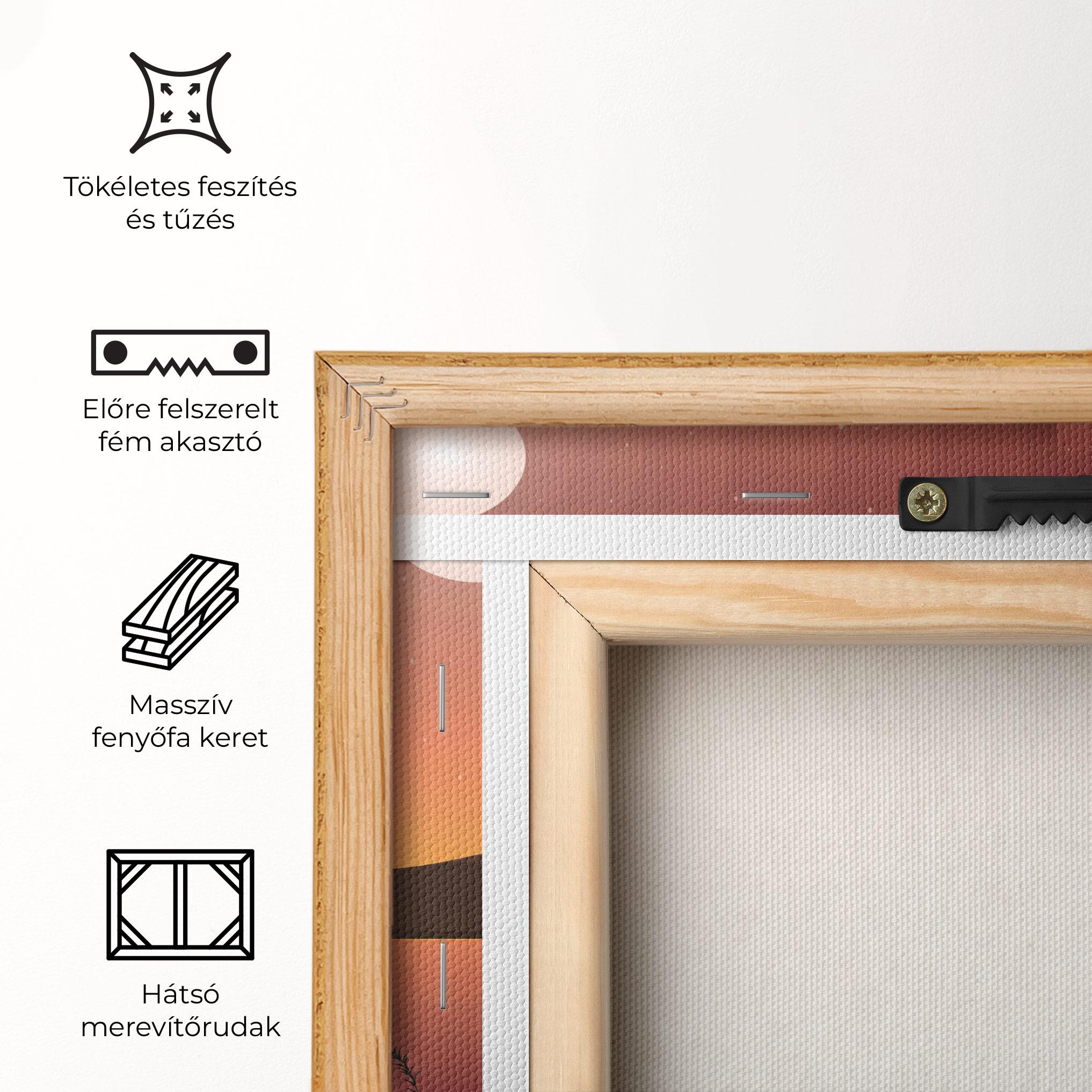 Vászonkép Birds Fishing mockup 5