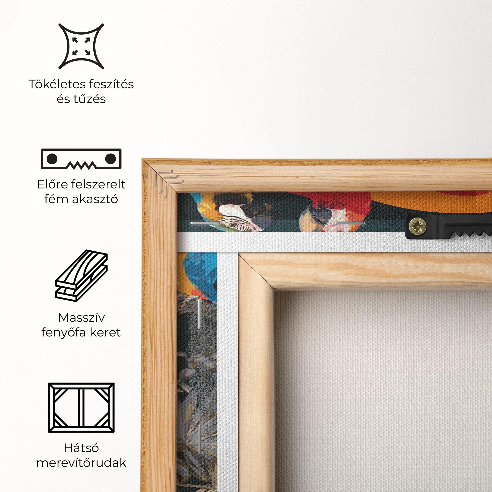 Vászonkép Family Parrot mockup 5