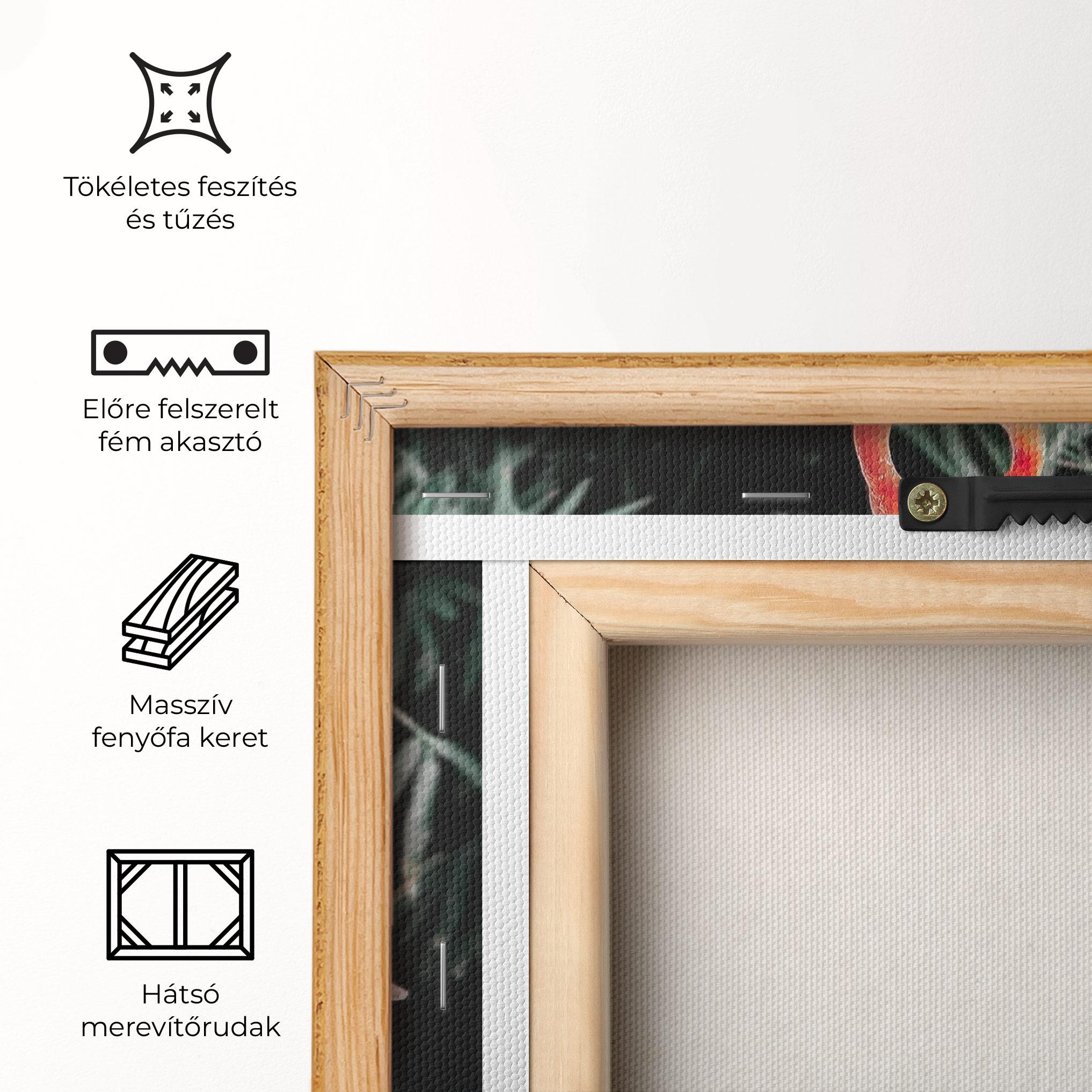 Vászonkép Flamingo Love mockup 5