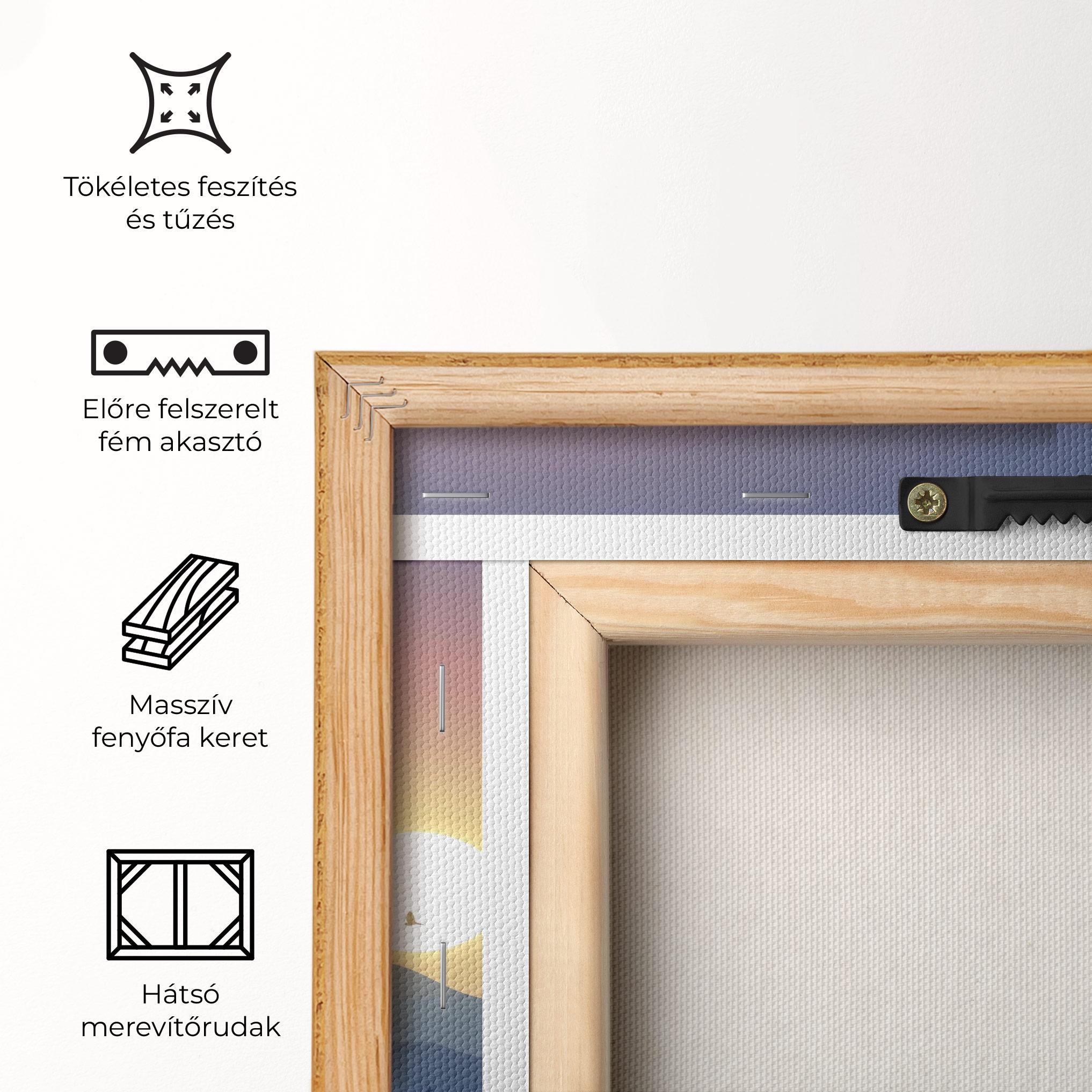 Vászonkép Sunset Birds View mockup 5