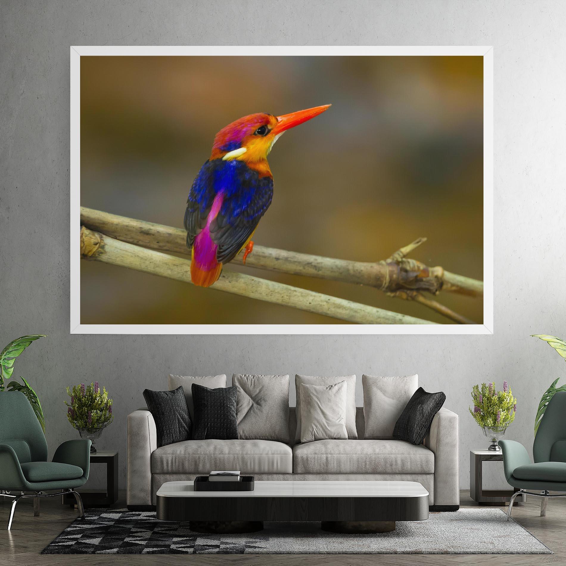 Vászonkép Colorful Bird mockup 7