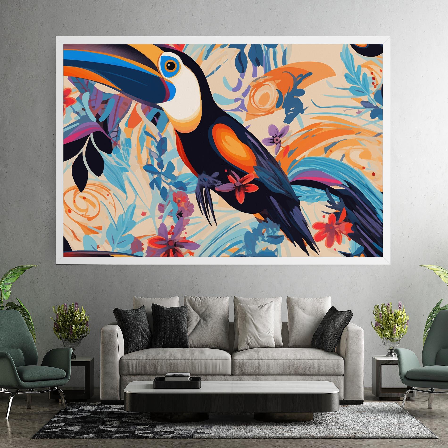 Vászonkép Colorful Toucan mockup 7