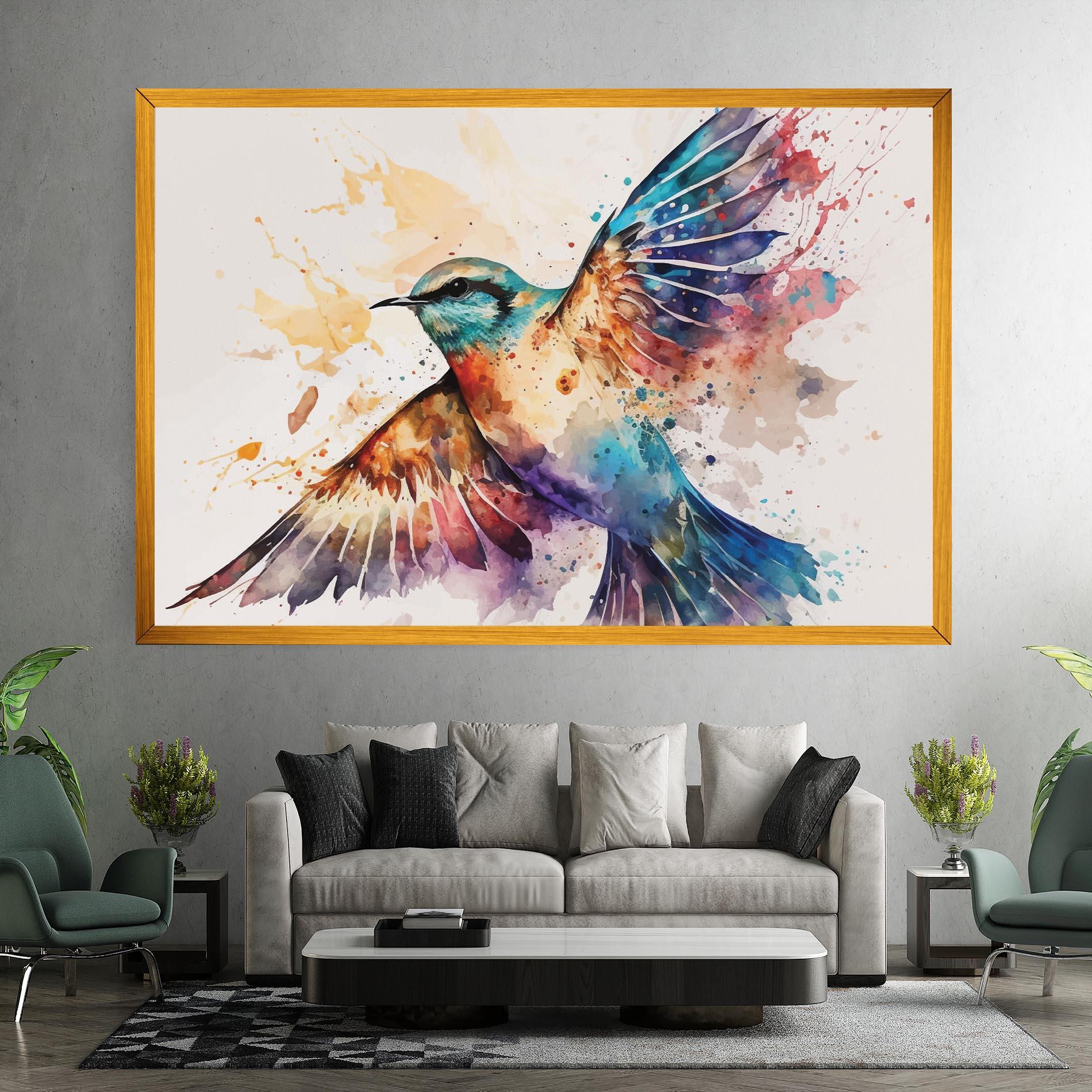 Vászonkép Painted Wings Bird mockup 7