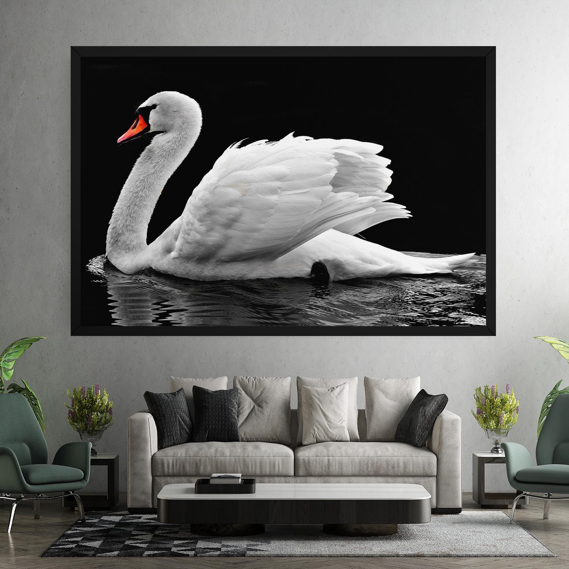 Black And White Swan mockup 7