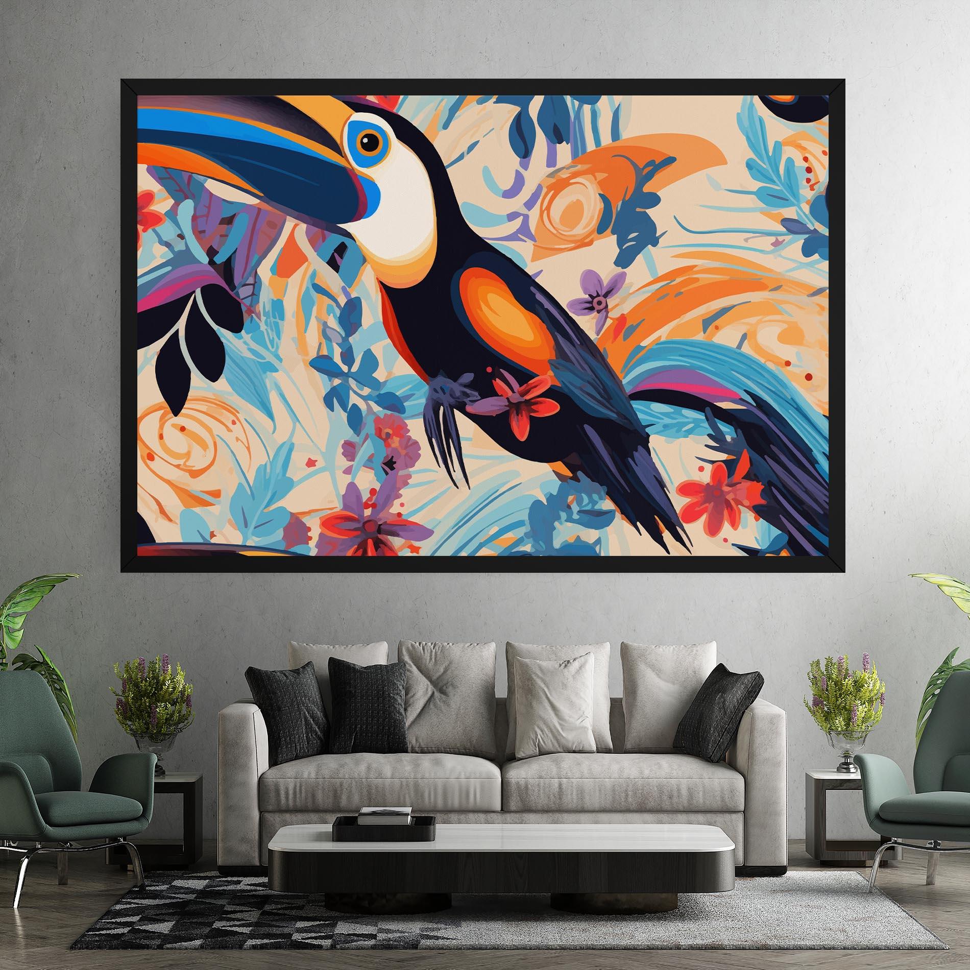 Vászonkép Colorful Toucan mockup 7
