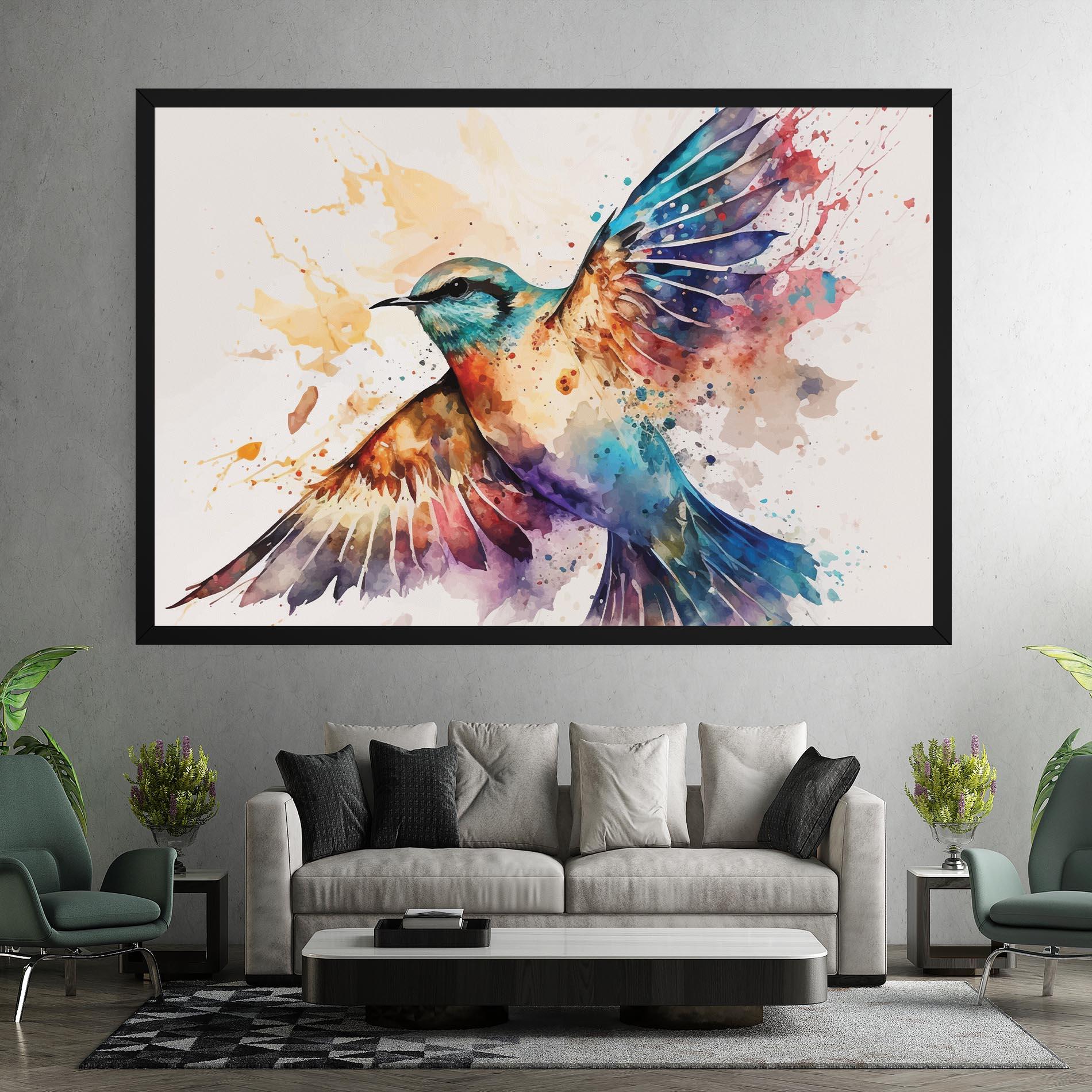 Vászonkép Painted Wings Bird mockup 7