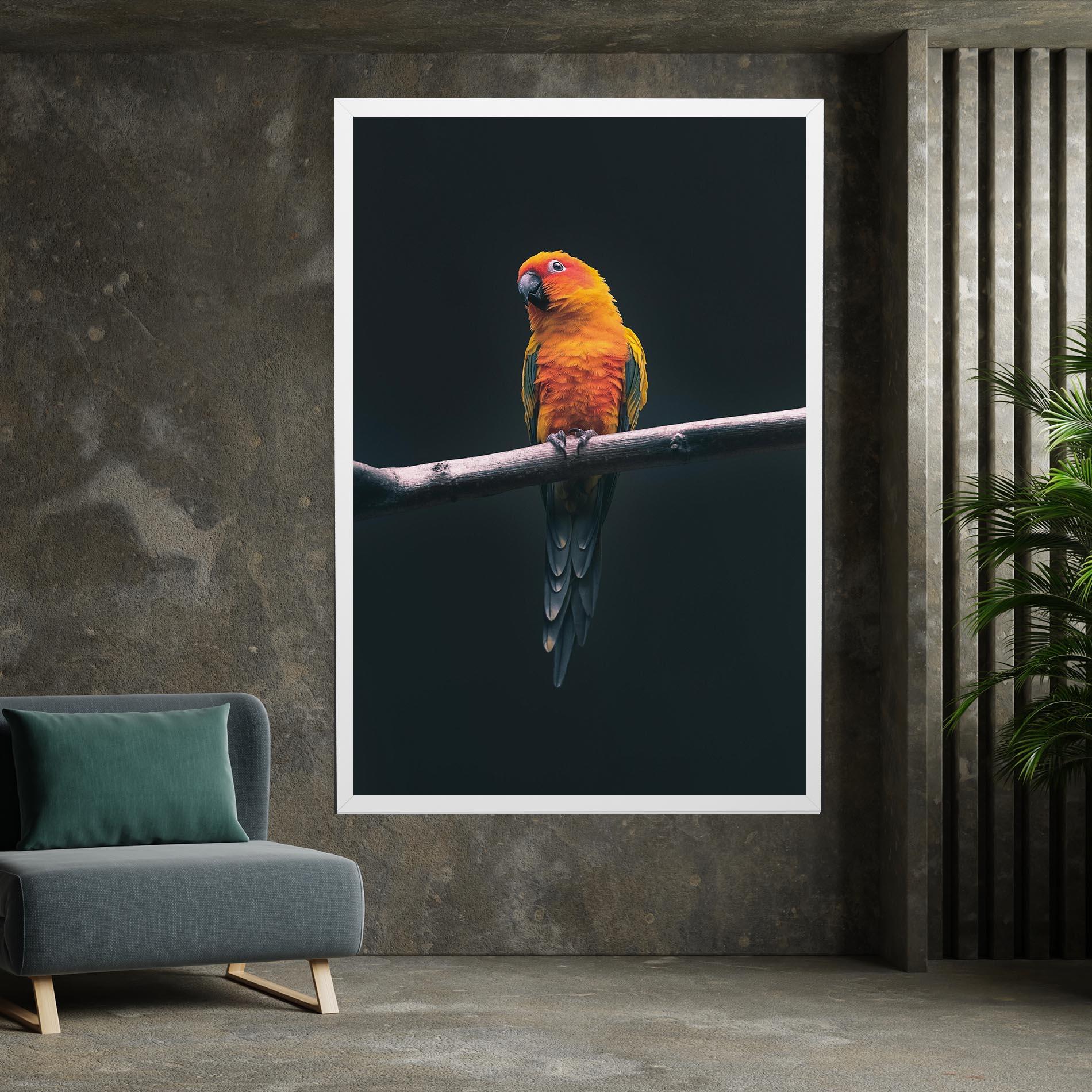 Vászonkép Fire Parrot mockup 7