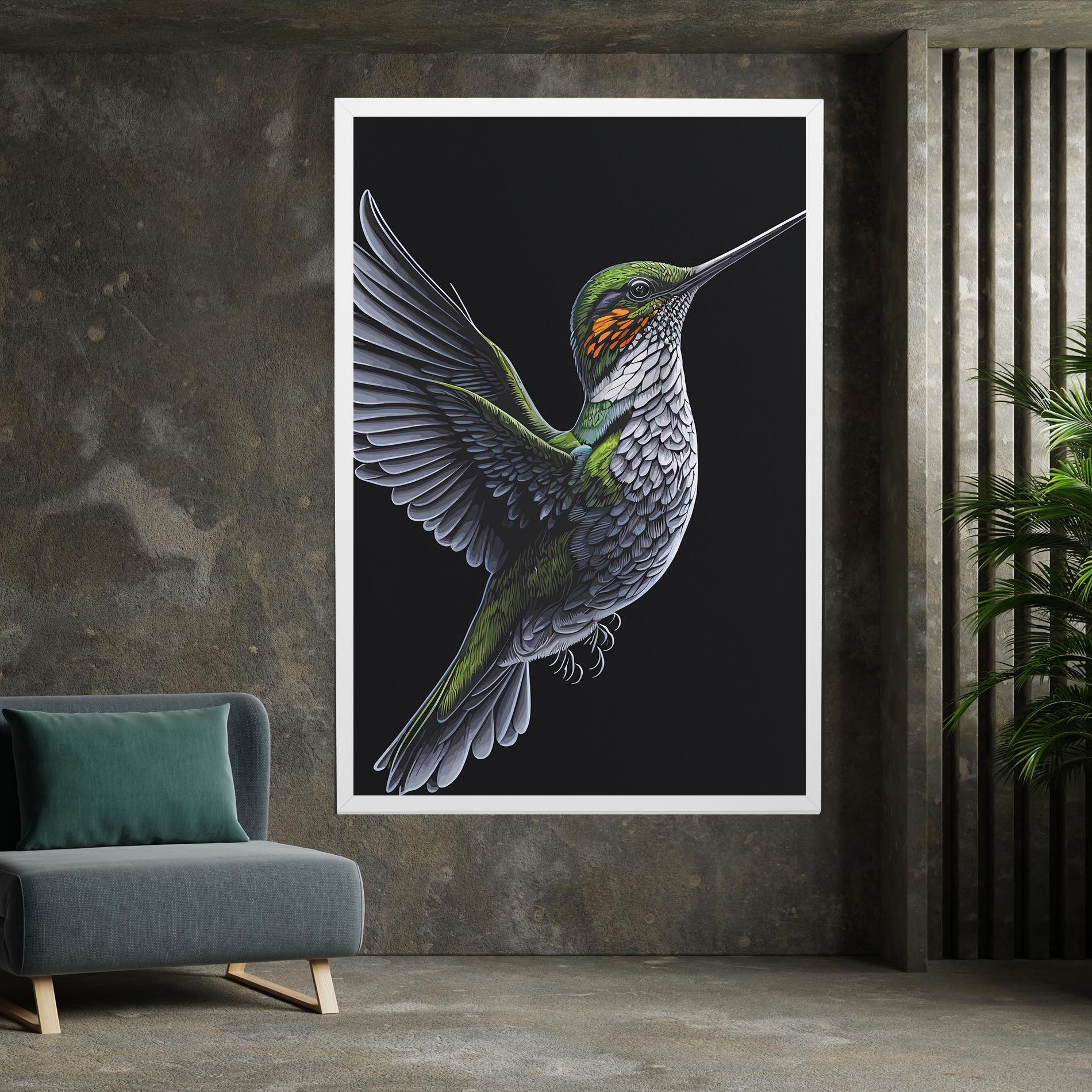 Vászonkép Hummingbird mockup 7