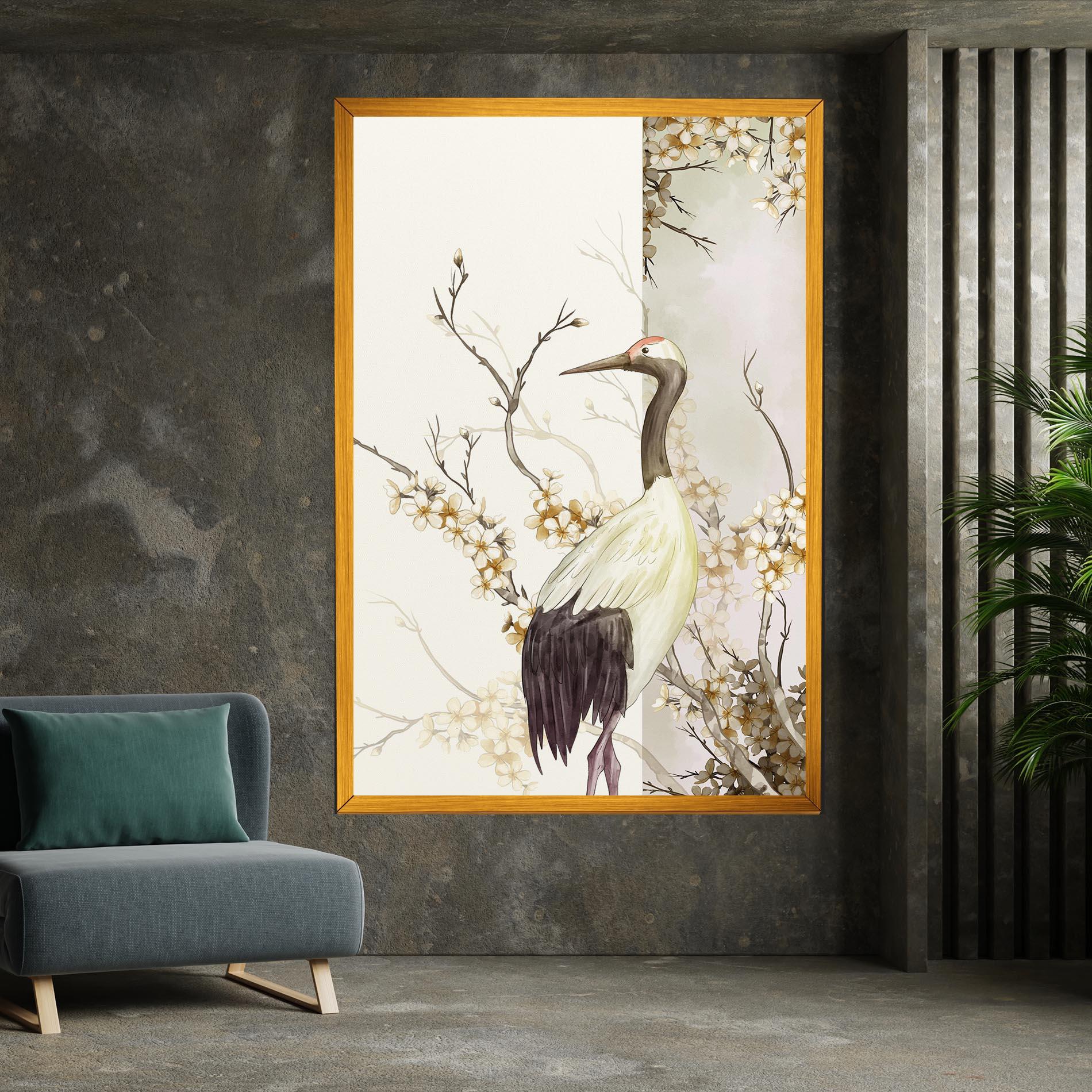 Vászonkép Asian Bird mockup 7