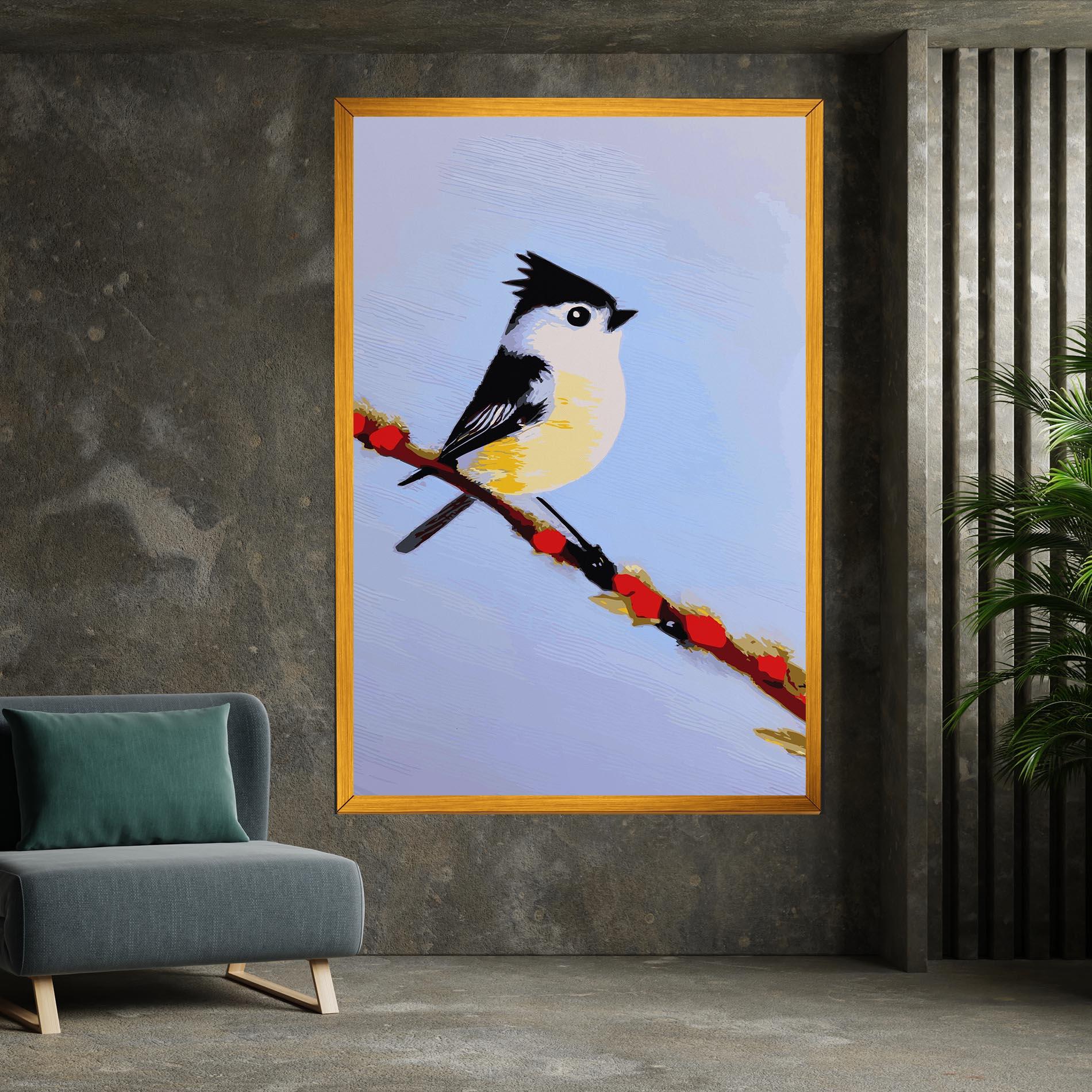 Vászonkép Bird Painting mockup 7