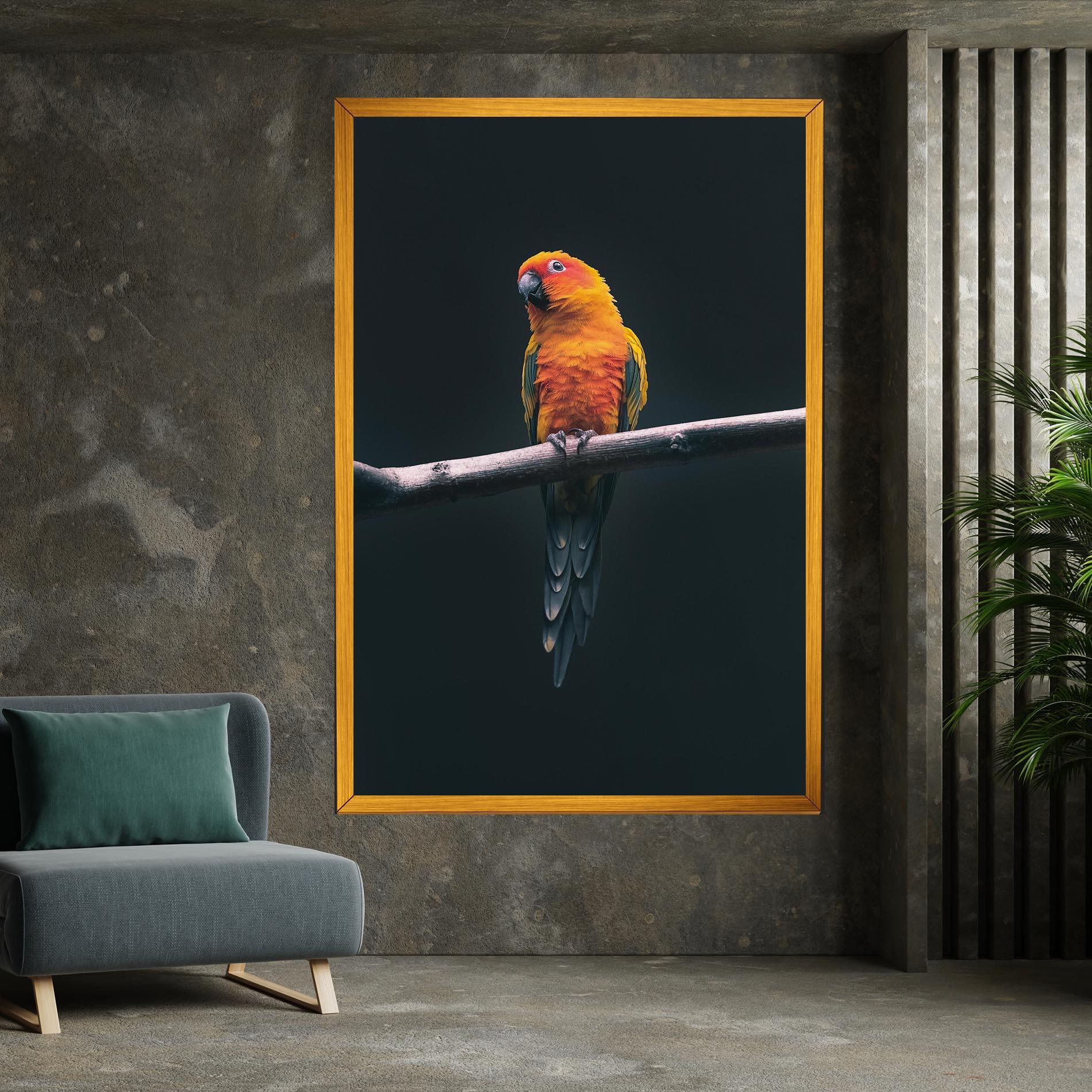 Vászonkép Fire Parrot mockup 7