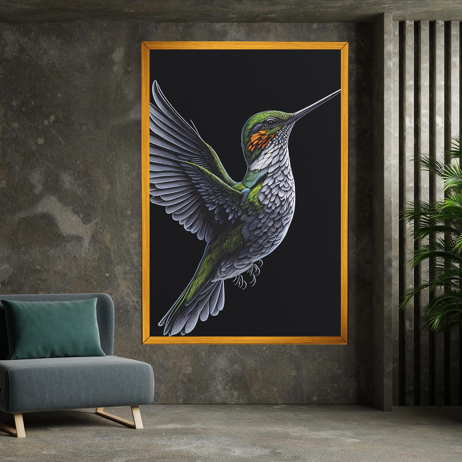 Vászonkép Hummingbird mockup 7