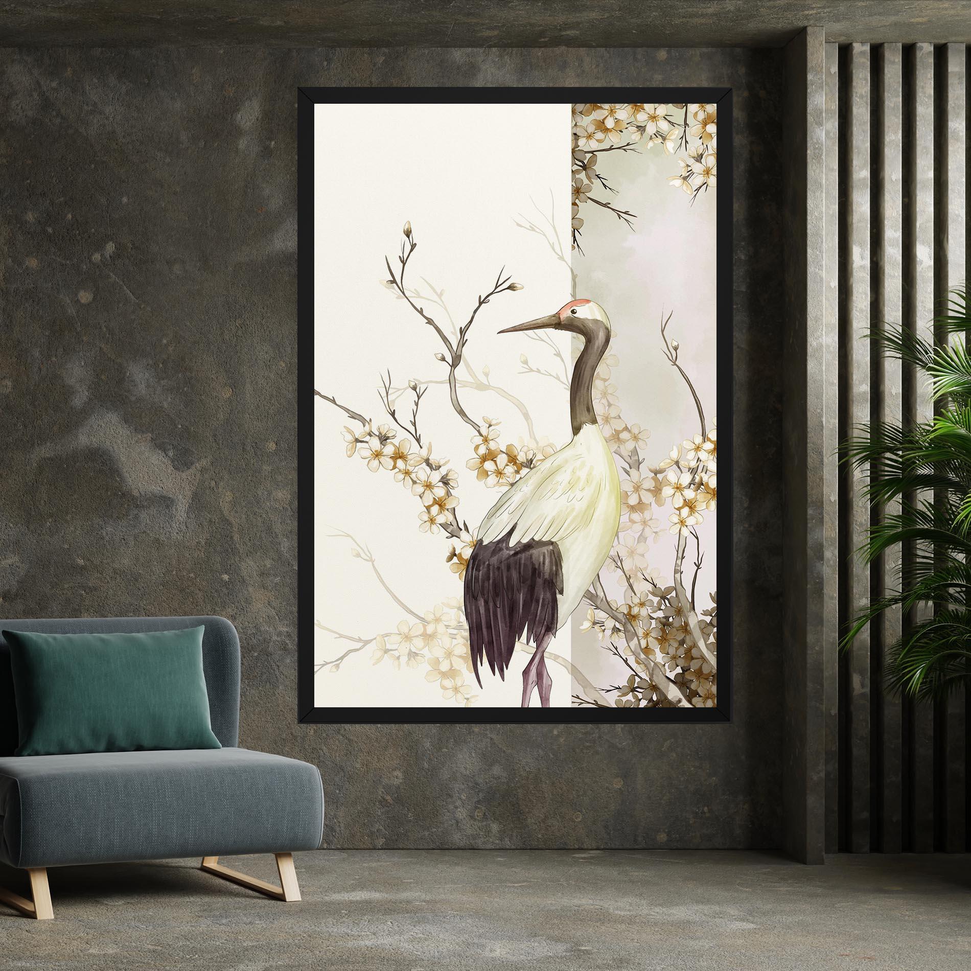 Vászonkép Asian Bird mockup 7