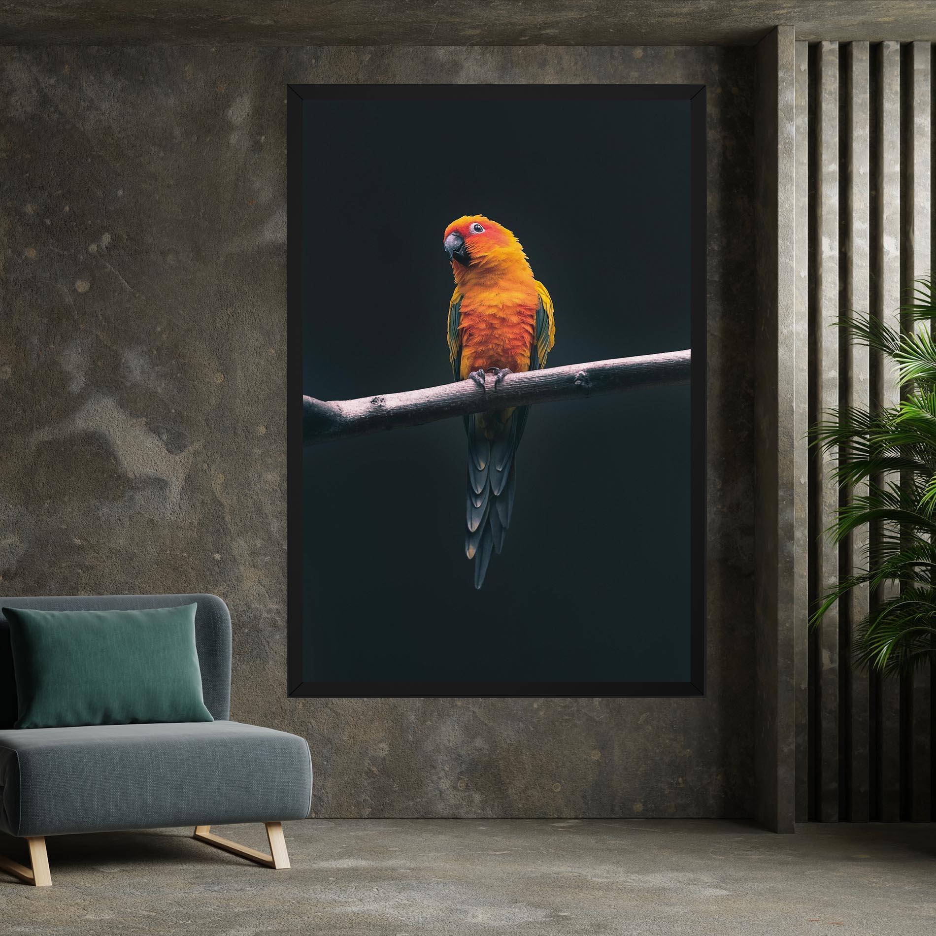 Vászonkép Fire Parrot mockup 7