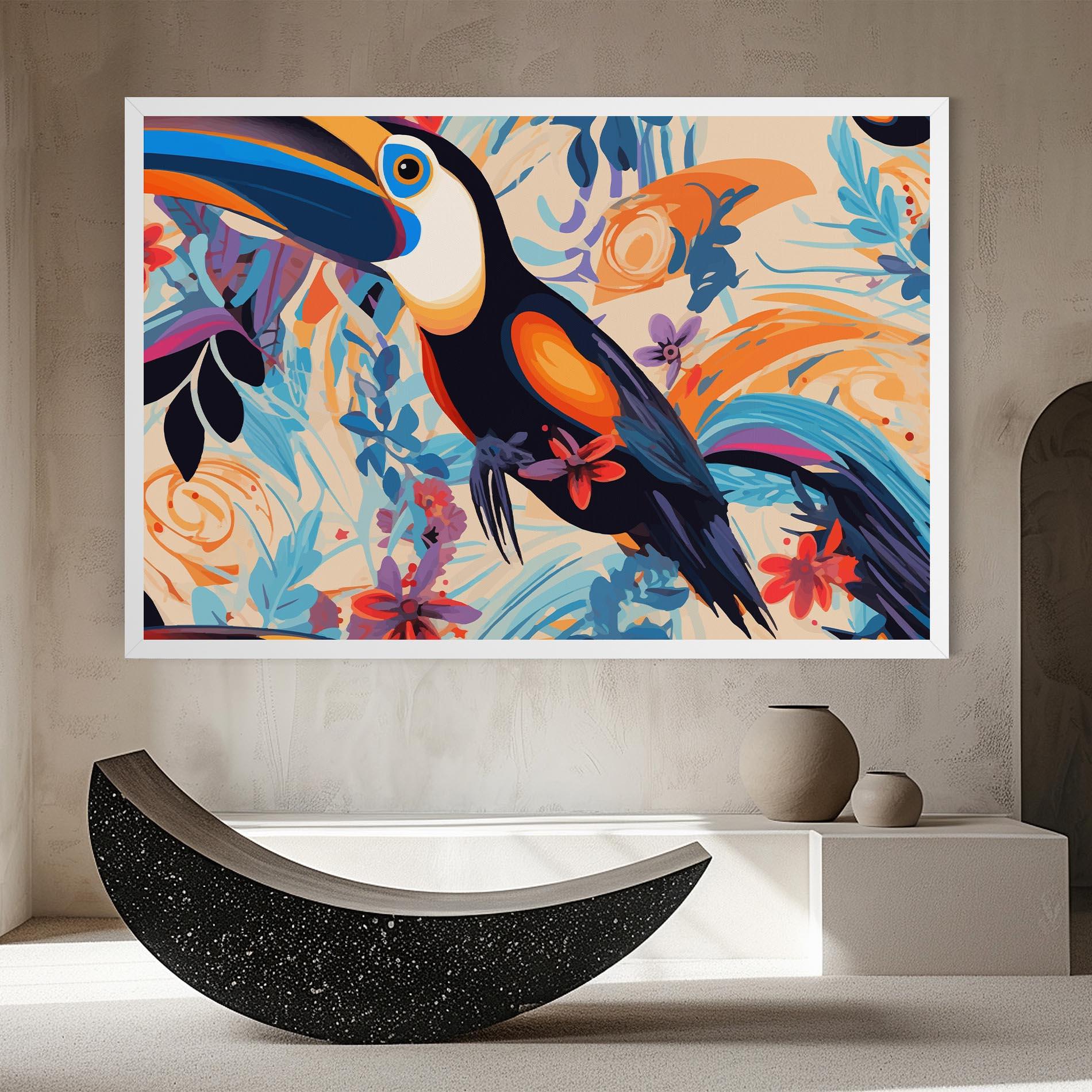 Vászonkép Colorful Toucan mockup 8