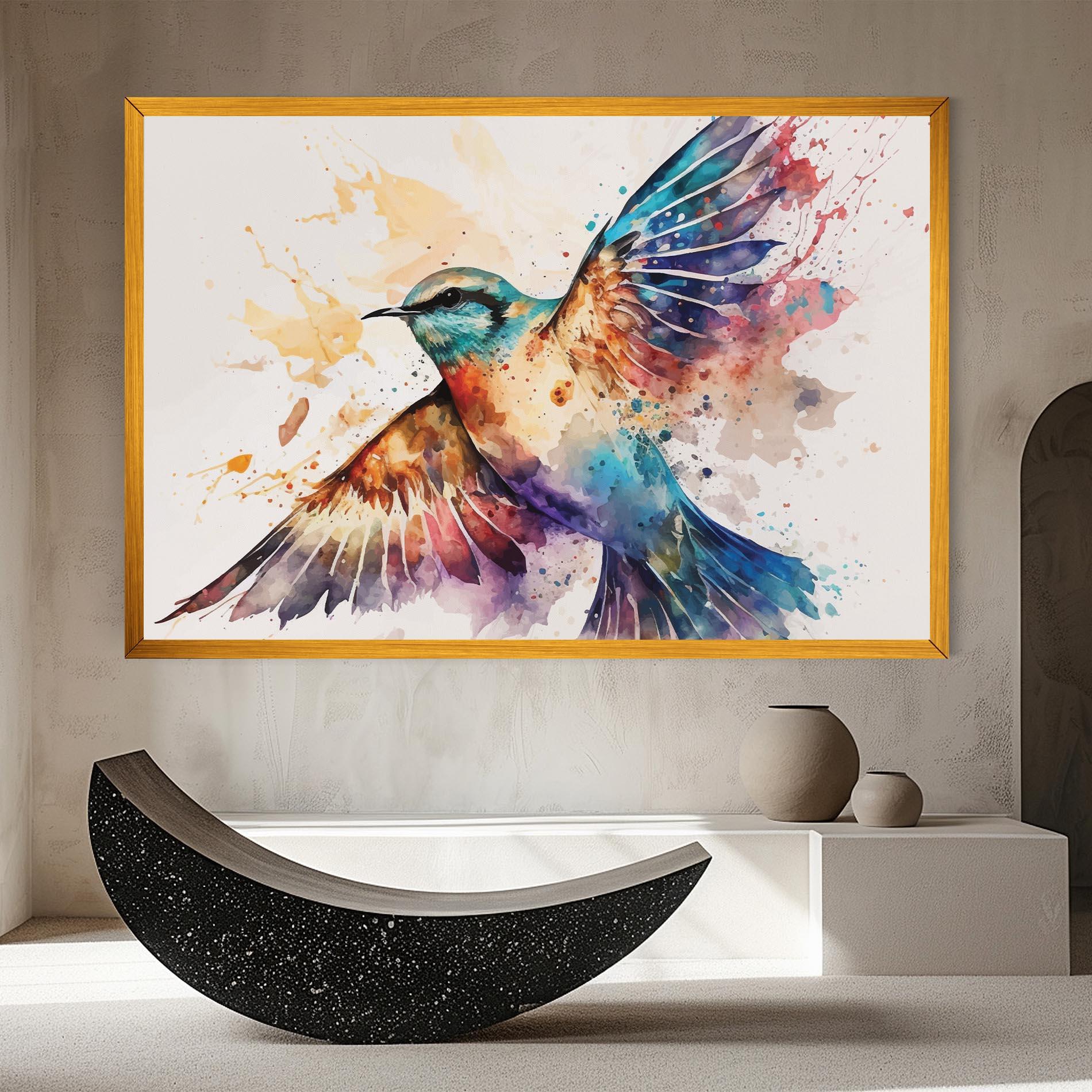 Vászonkép Painted Wings Bird mockup 8